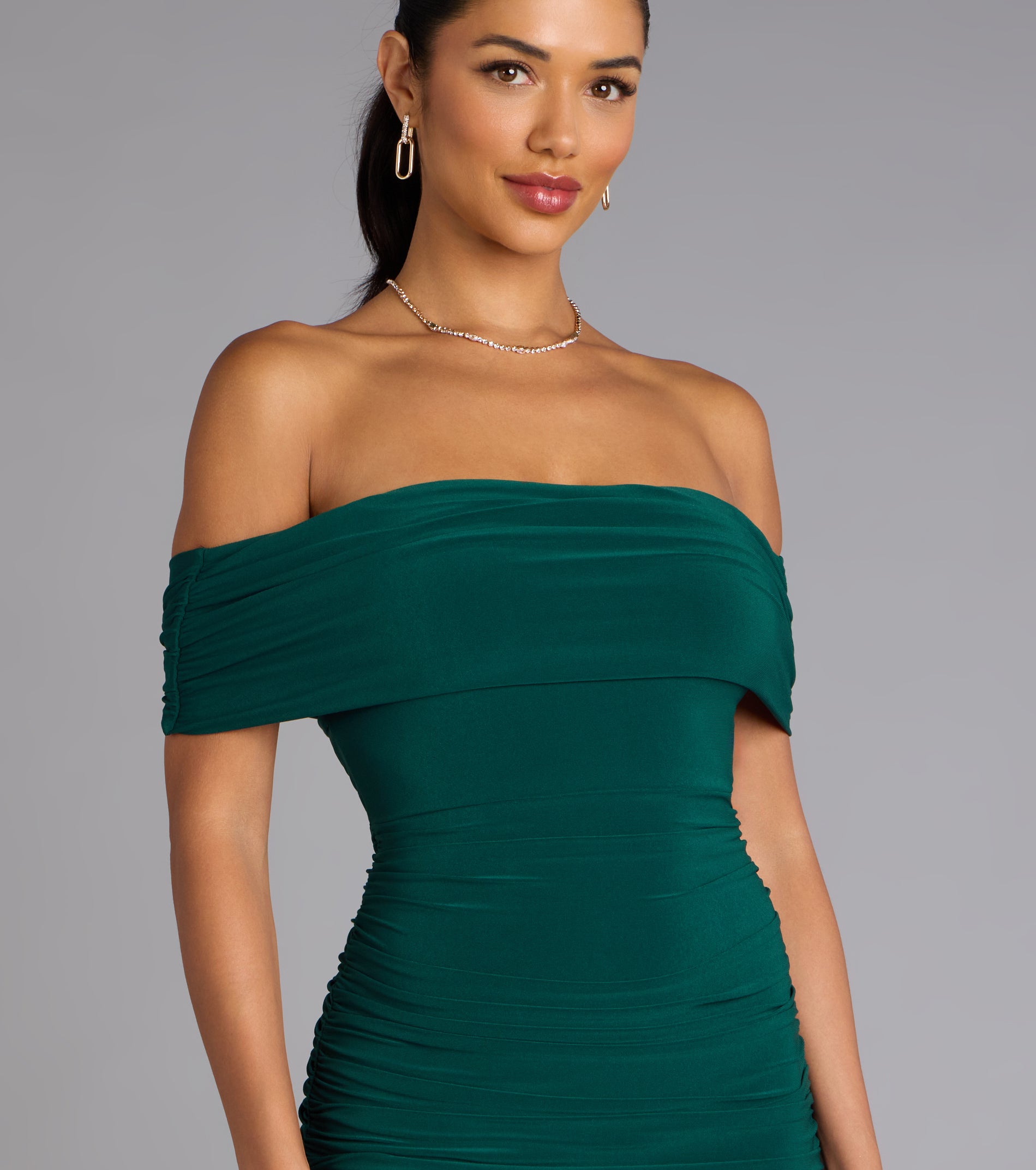 Arial Open Back Mermaid Formal Dress - HUNTER