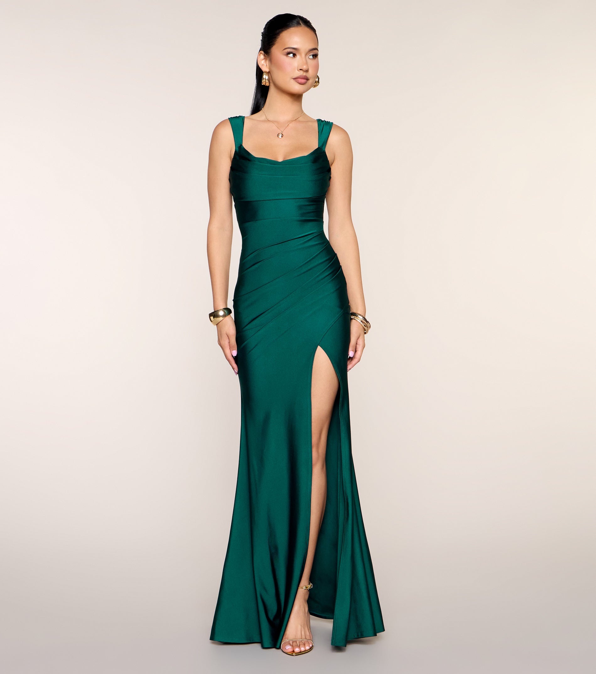 Kaitlin Low Back Slit Mermaid Formal Dress - HUNTER-2