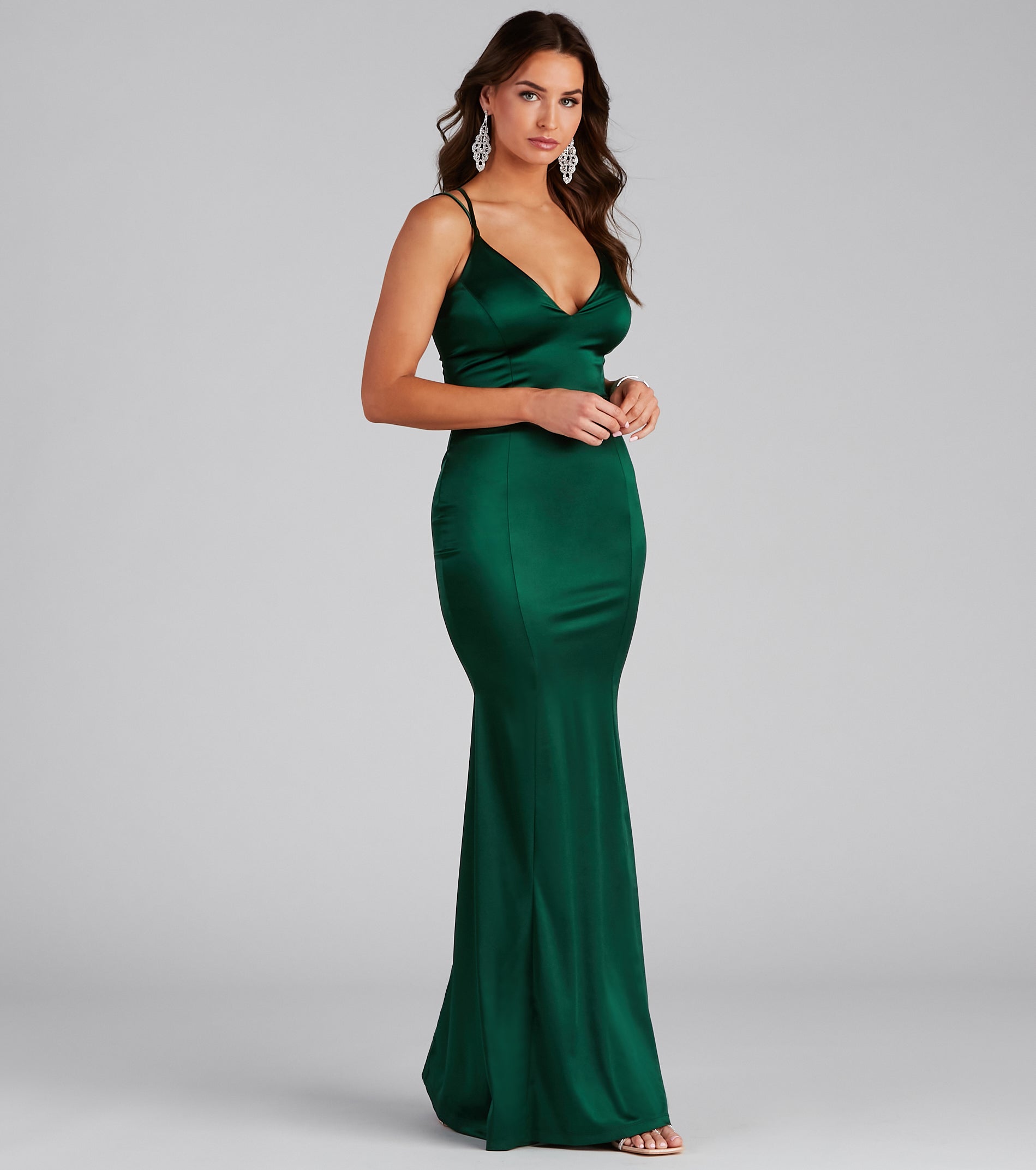 Heidi Formal Lattice Dress - HUNTER