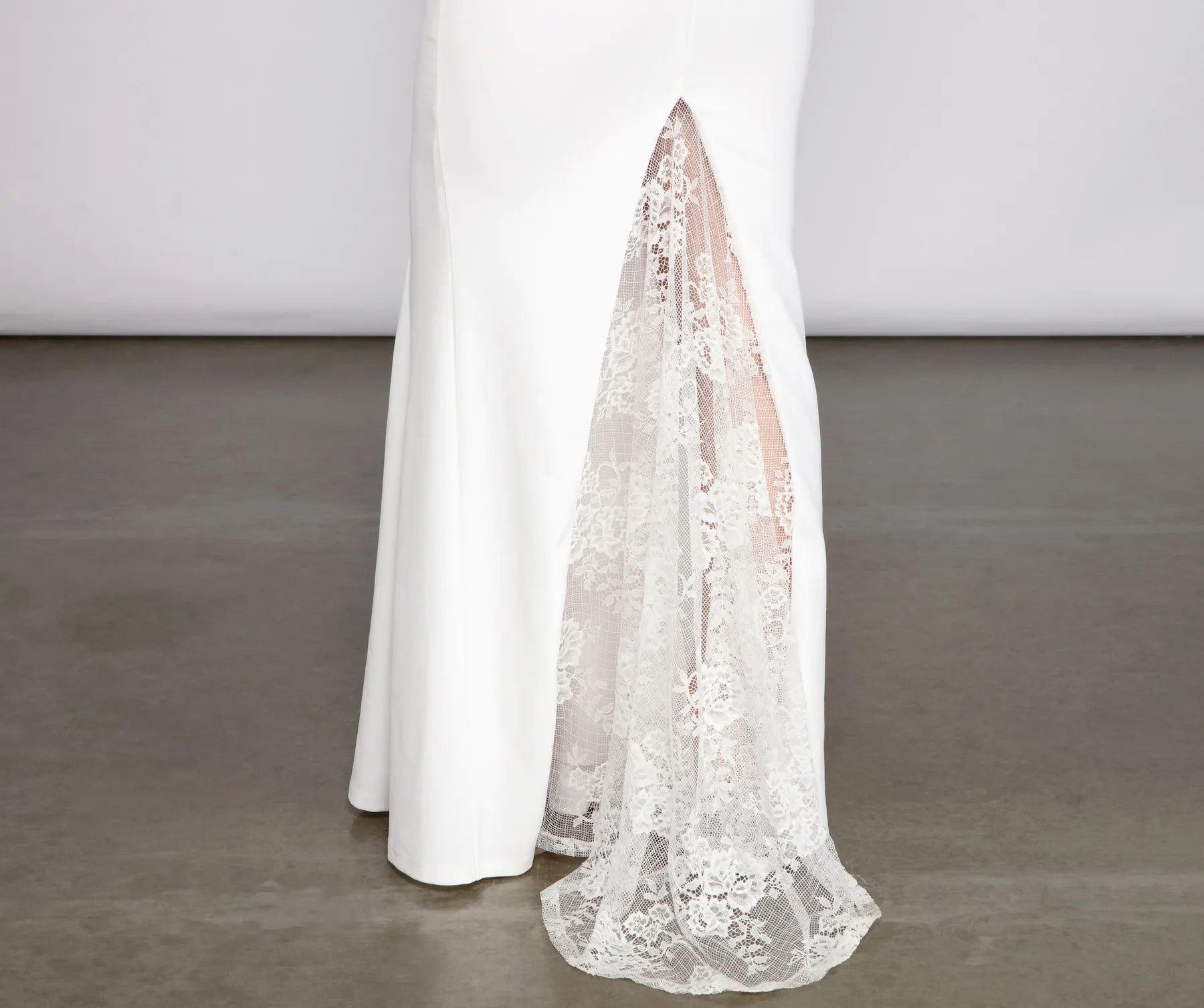 Lucille Formal Lace Mermaid Dress - IVORY