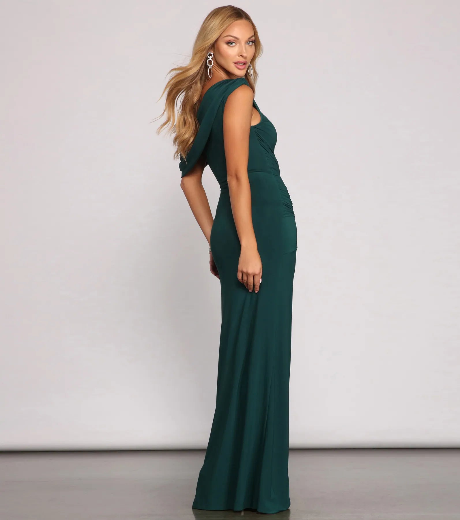 Kaleigh Off Shoulder Dress - HUNTER