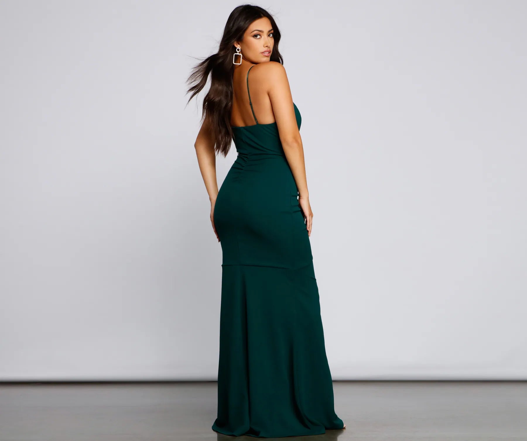 Bianca Ruched Mermaid Formal Dress - HUNTER