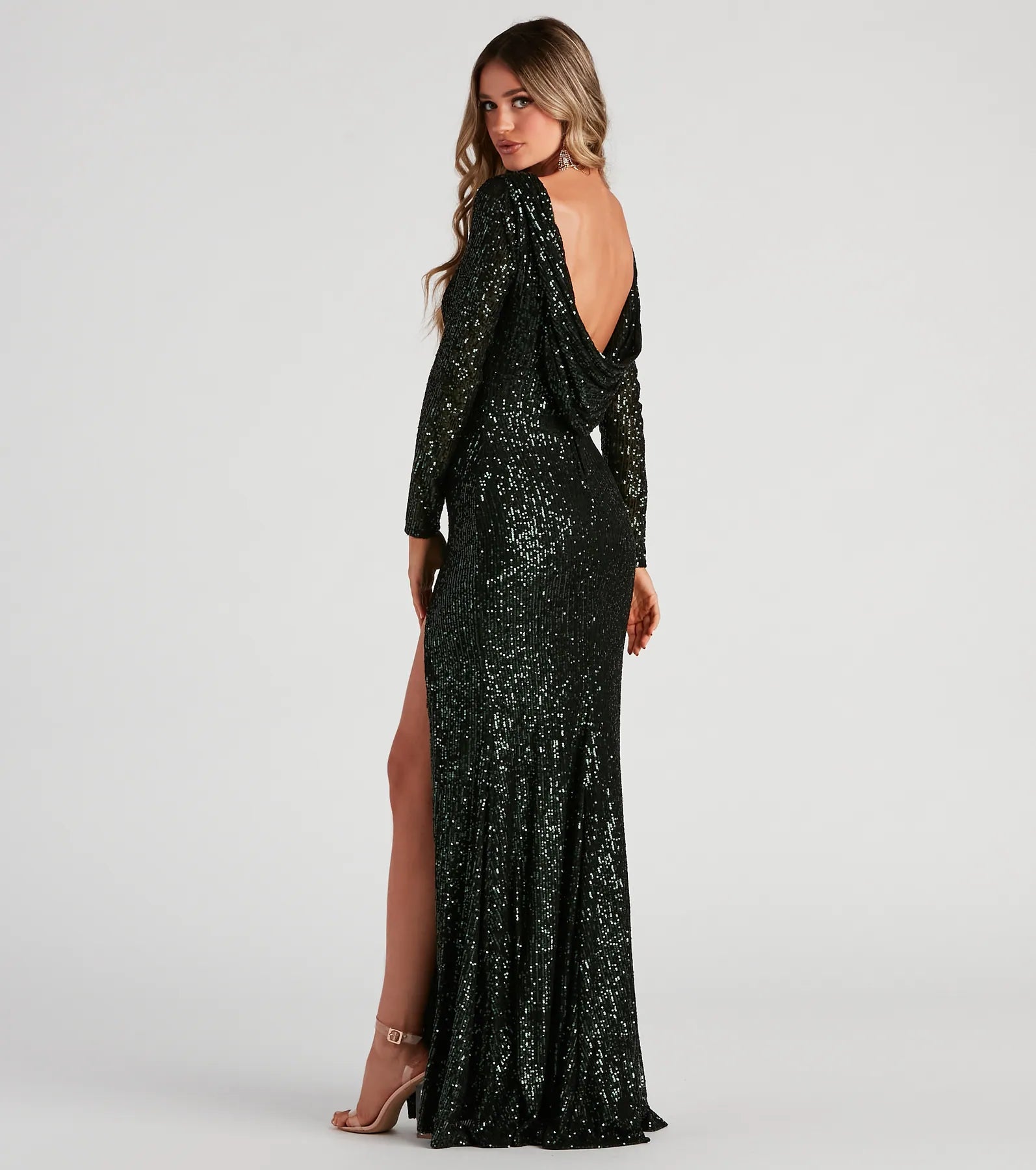 Galinda Formal Sequin Mermaid Dress - HUNTER
