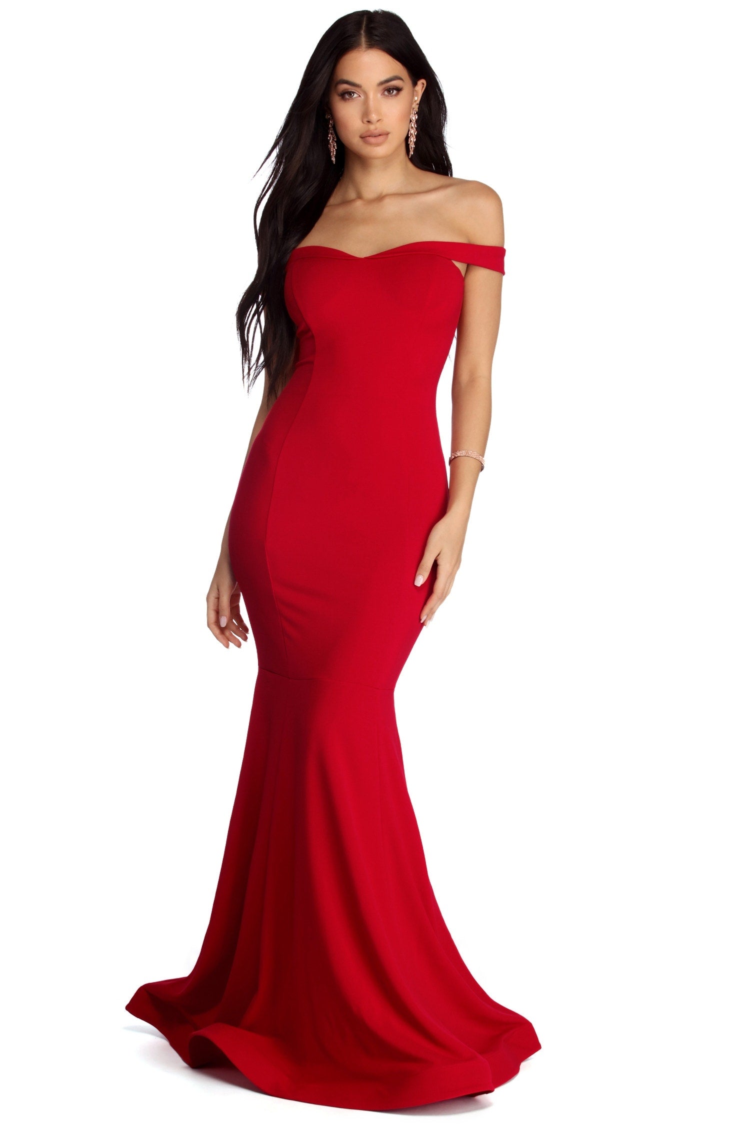 Rochelle Formal Fantasy Mermaid Dress - RED