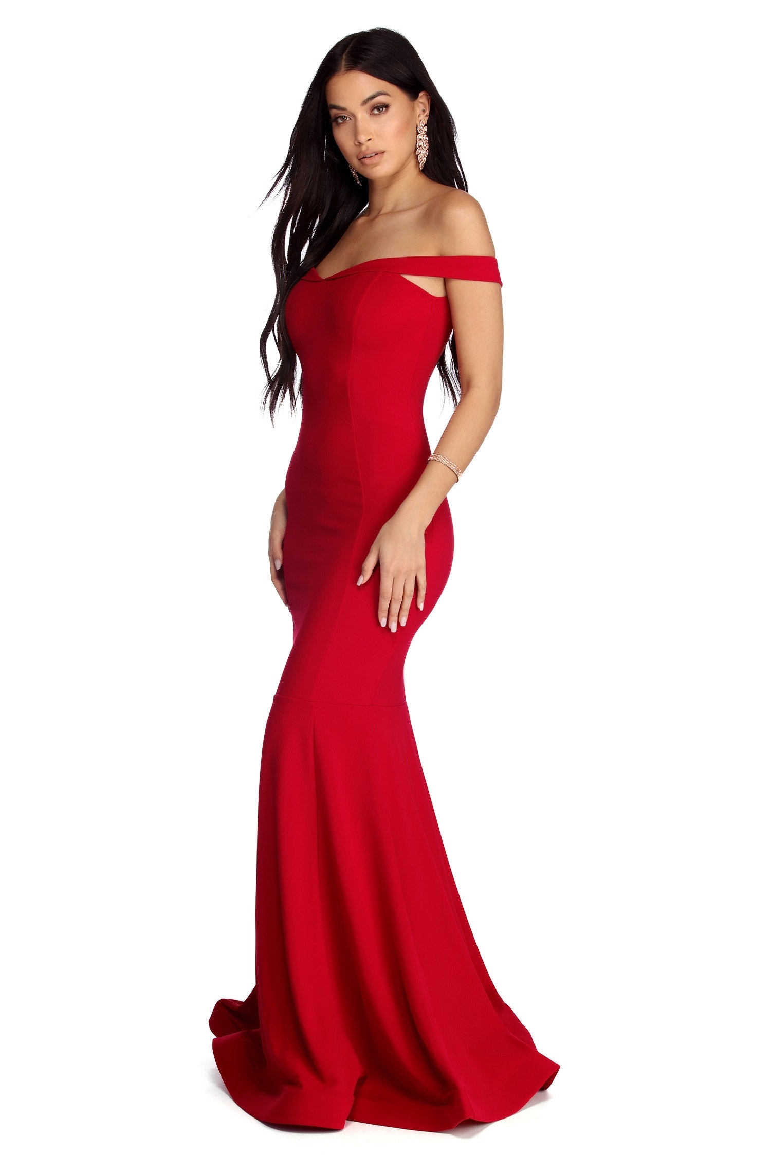 Rochelle Formal Fantasy Mermaid Dress - RED