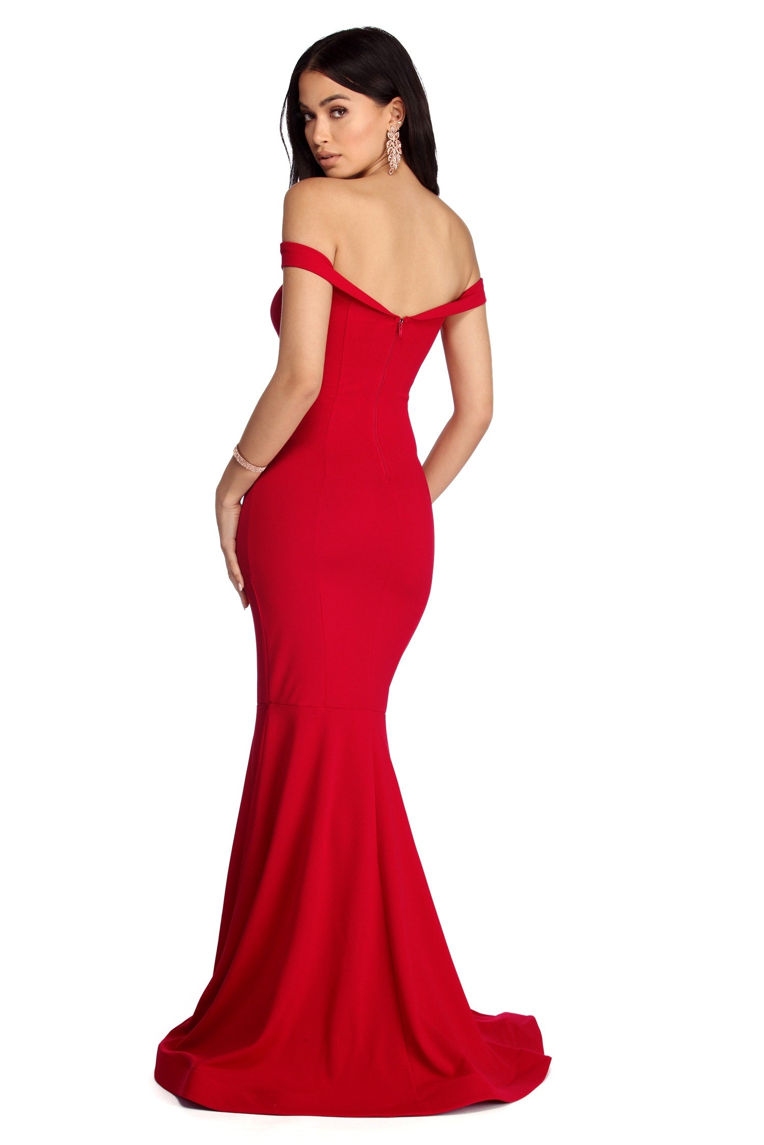 Rochelle Formal Fantasy Mermaid Dress - RED