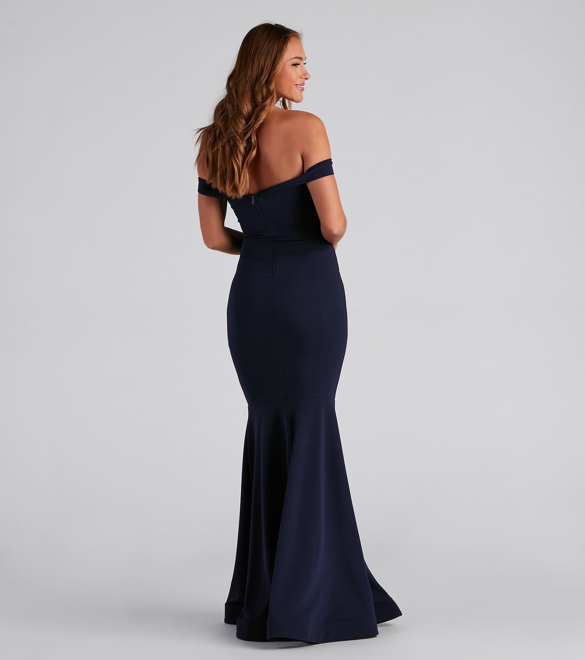 Rochelle Formal Fantasy Mermaid Dress - NAVY