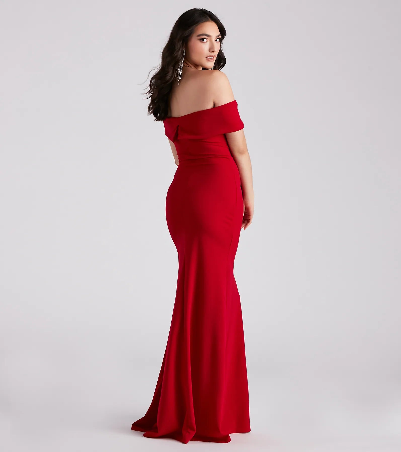 Layci Formal High Slit Dress - RED
