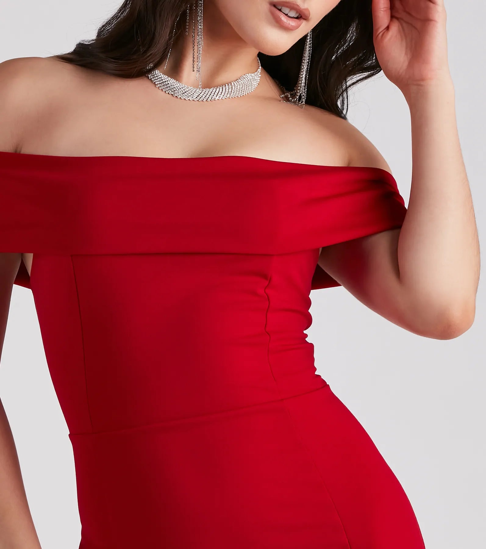 Layci Formal High Slit Dress - RED