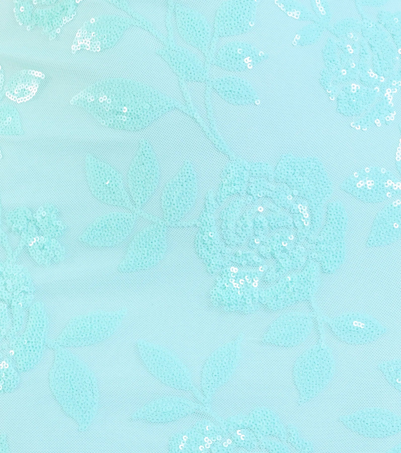 Kimber High Slit Floral Sequin Mermaid Dress - MINT