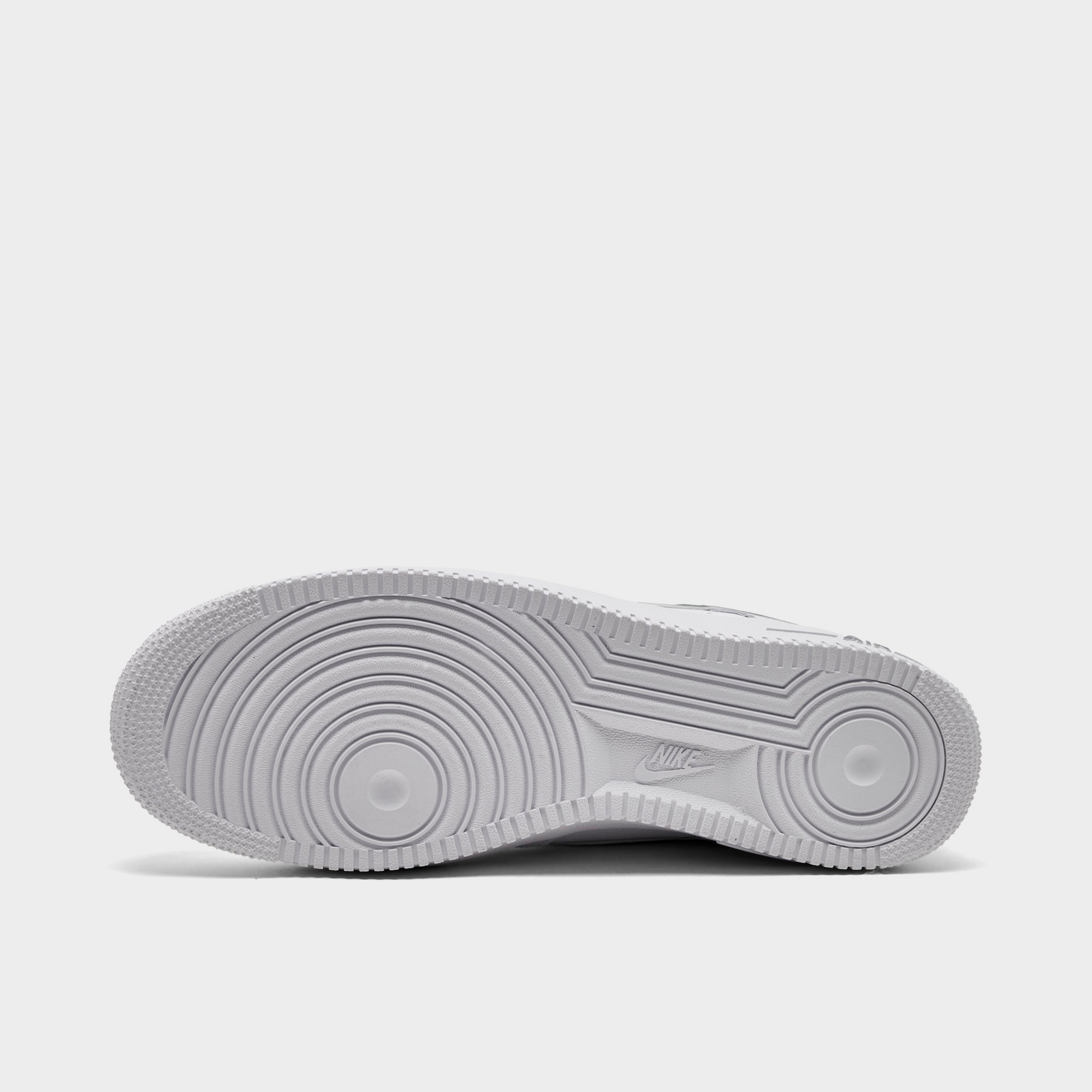 Men's Nike Air Force 1 '07 Casual Shoes — White/Fir/Cool Grey — Bottom view