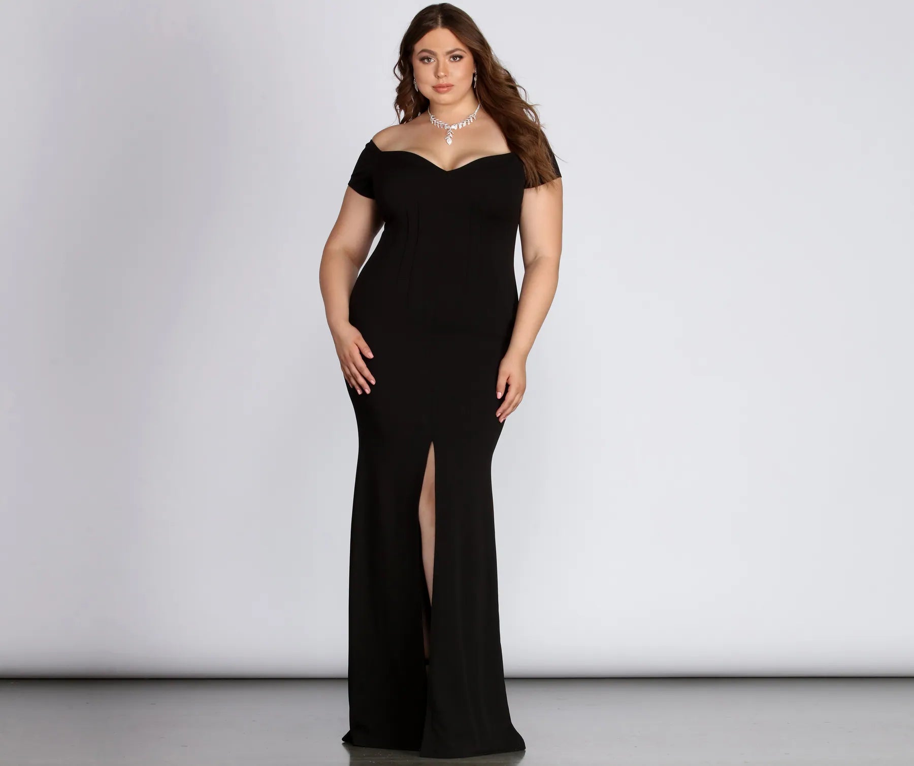 Plus Roxy Sweetheart Dress - BLACK