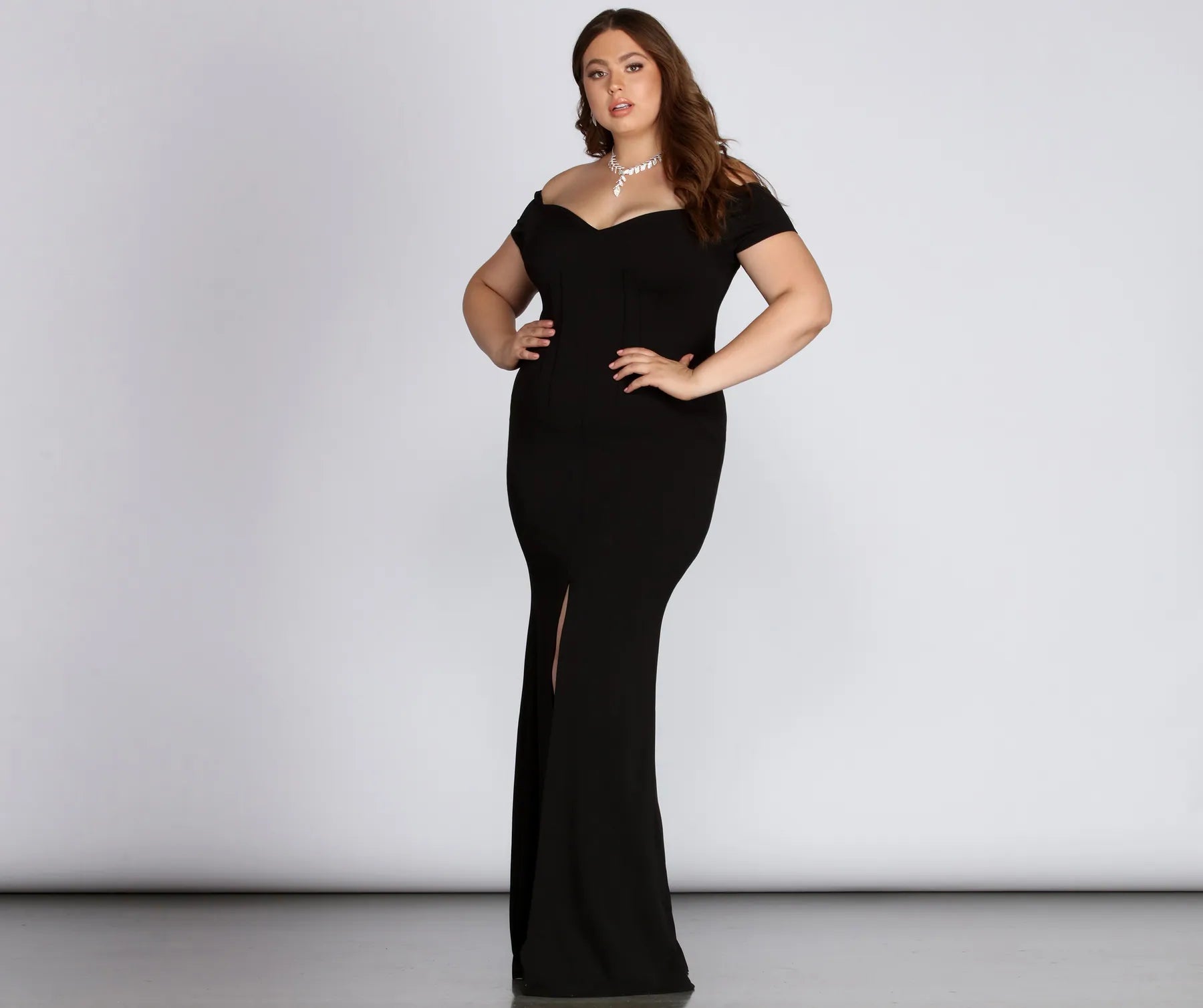 Plus Roxy Sweetheart Dress - BLACK