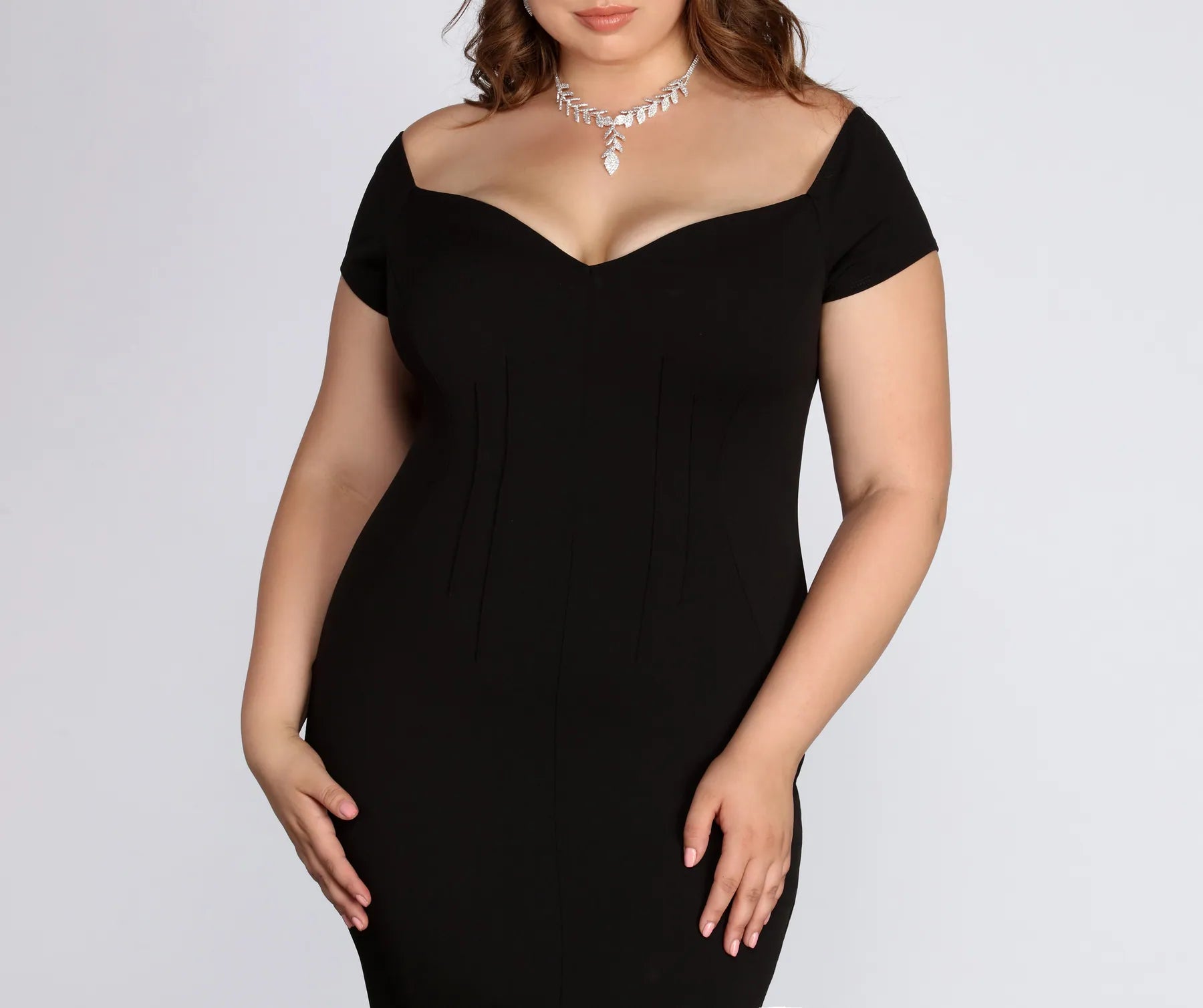 Plus Roxy Sweetheart Dress - BLACK