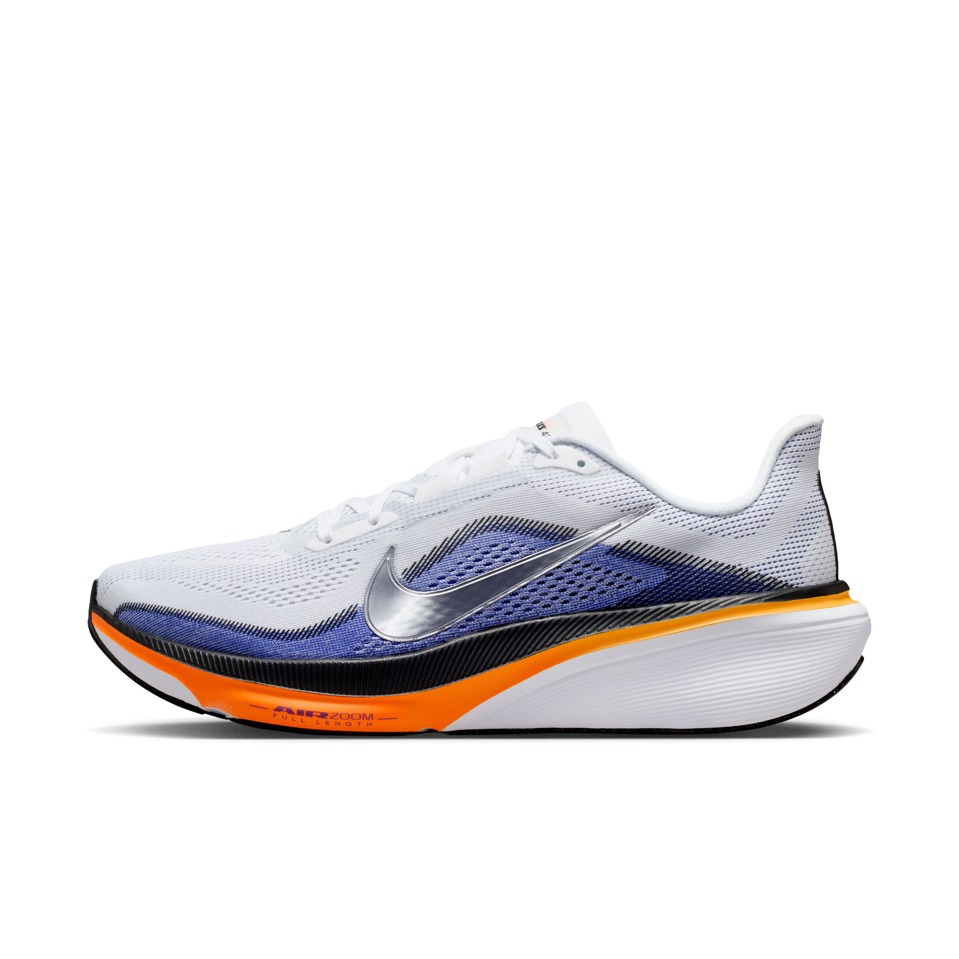 Nike Pegasus 42 Men's Road Running Shoes — White/Lapis/Total Orange/Metallic Silver — Regular