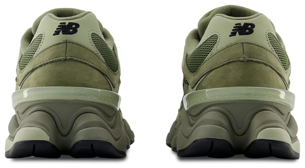New Balance 9060 - Olivine/Dark Olivine/Black - 9060ZGDU - View 3