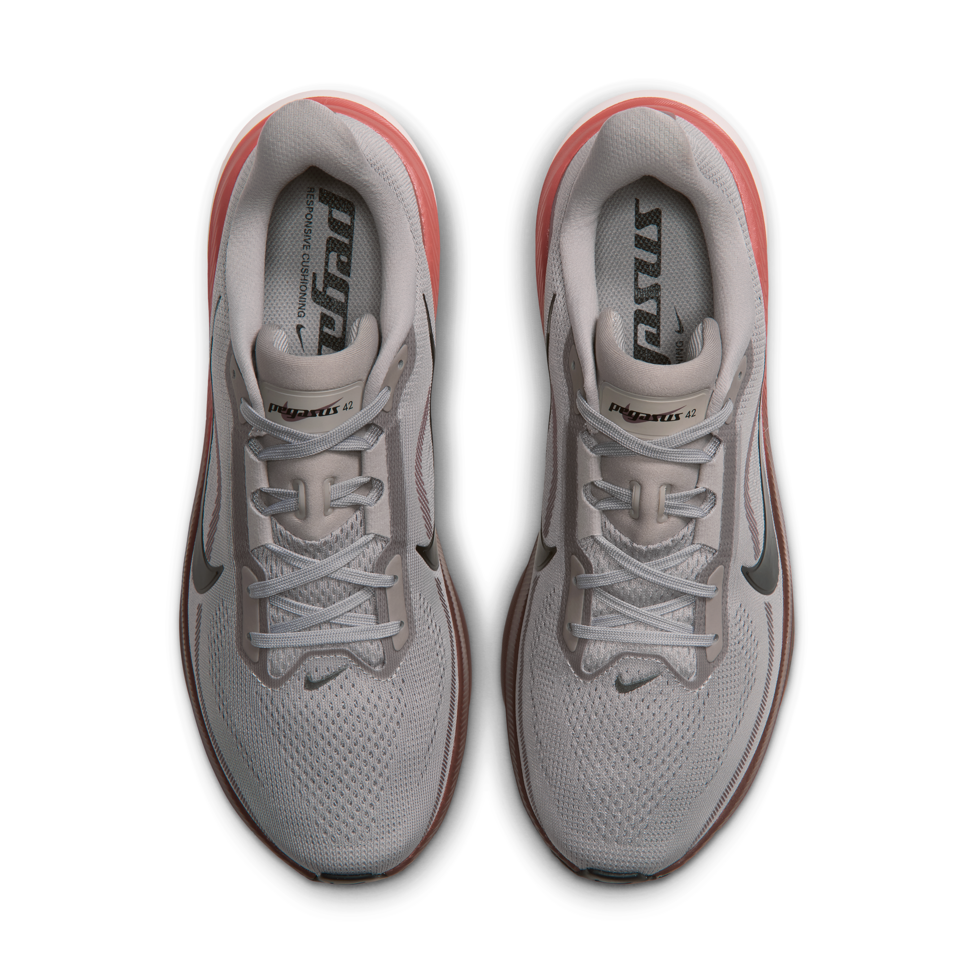 Nike Pegasus 42 Men's Road Running Shoes — College Grey/Phantom/Light Boulder/Black — Regular
