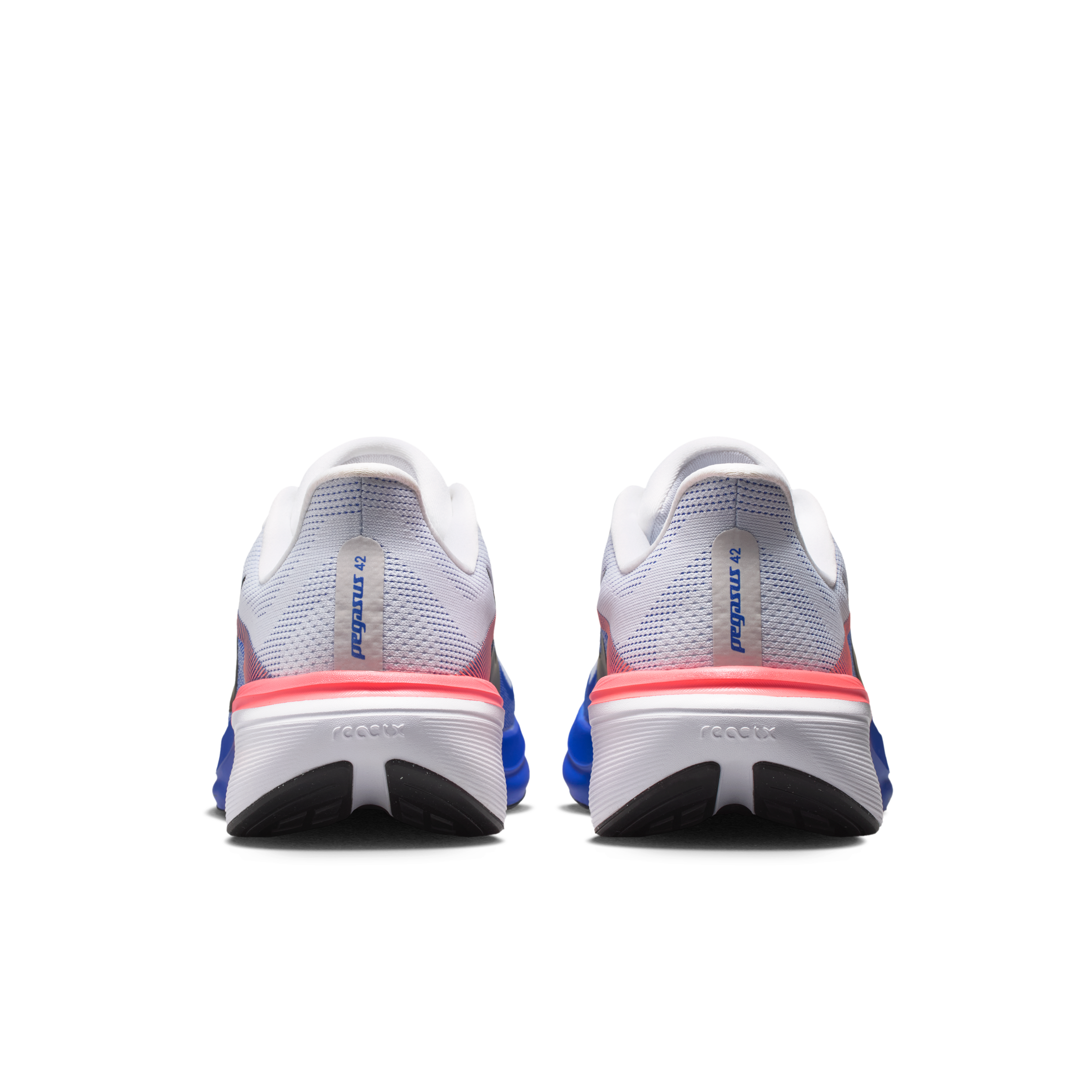 Nike Pegasus 42 Men's Road Running Shoes — White/Racer Blue/Atomic Pink/Black — Regular