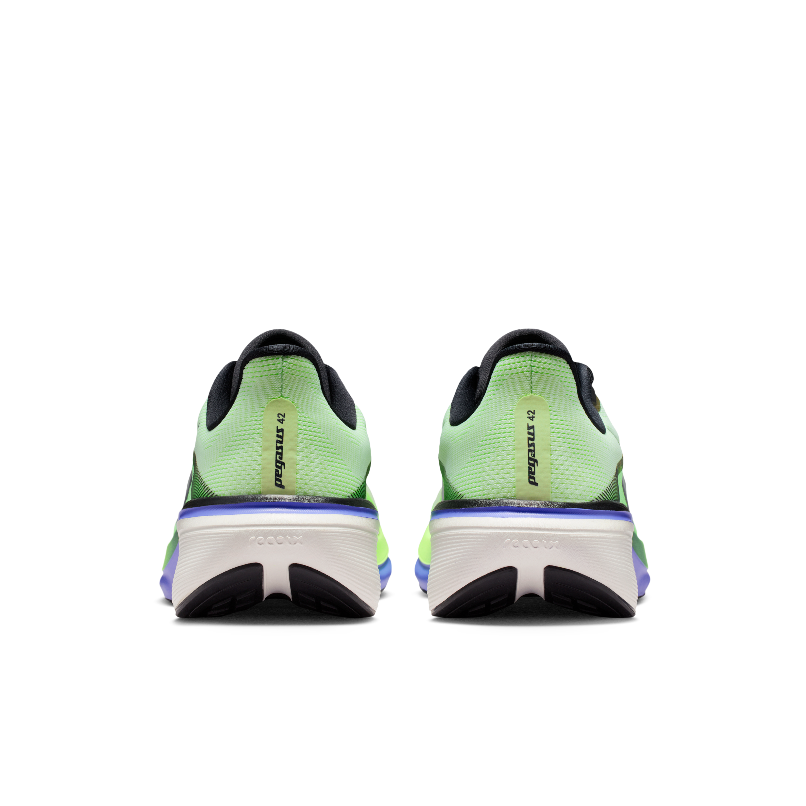 Nike Pegasus 42 Men's Road Running Shoes — Volt Tint/Sapphire/Lime Blast/Black Spruce — Regular