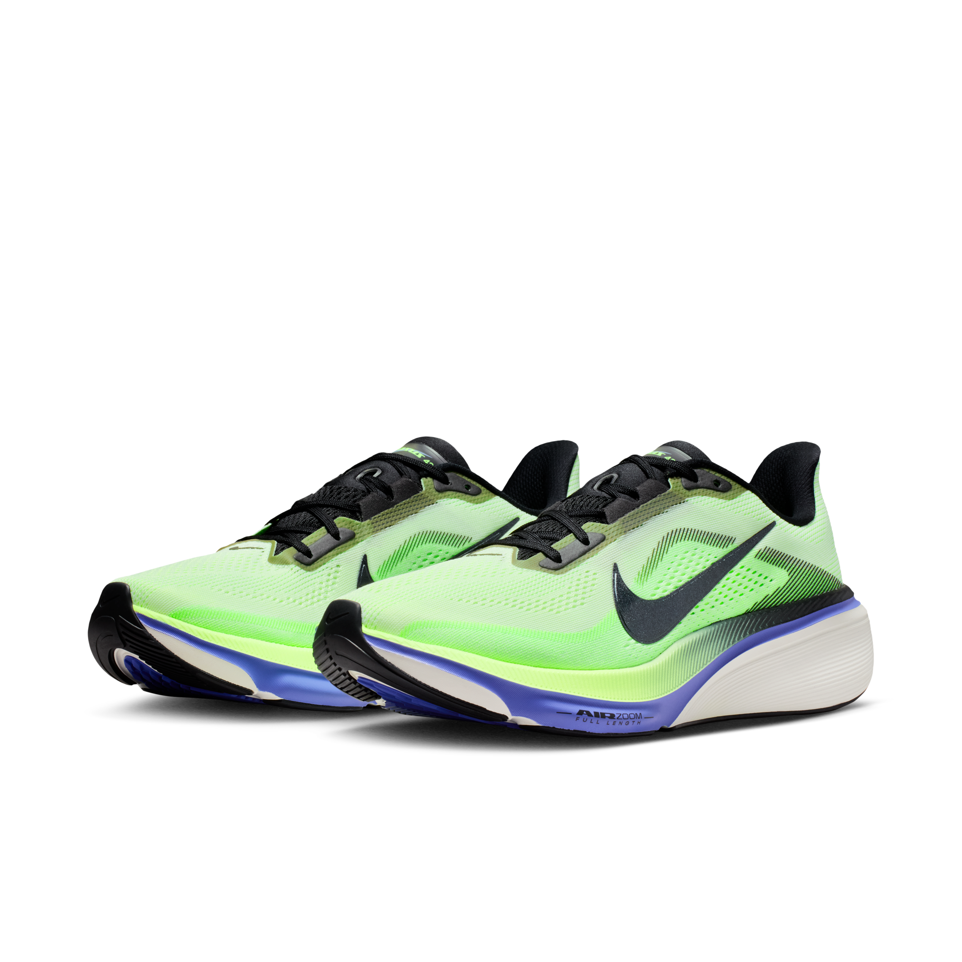Nike Pegasus 42 Men's Road Running Shoes — Volt Tint/Sapphire/Lime Blast/Black Spruce — Regular