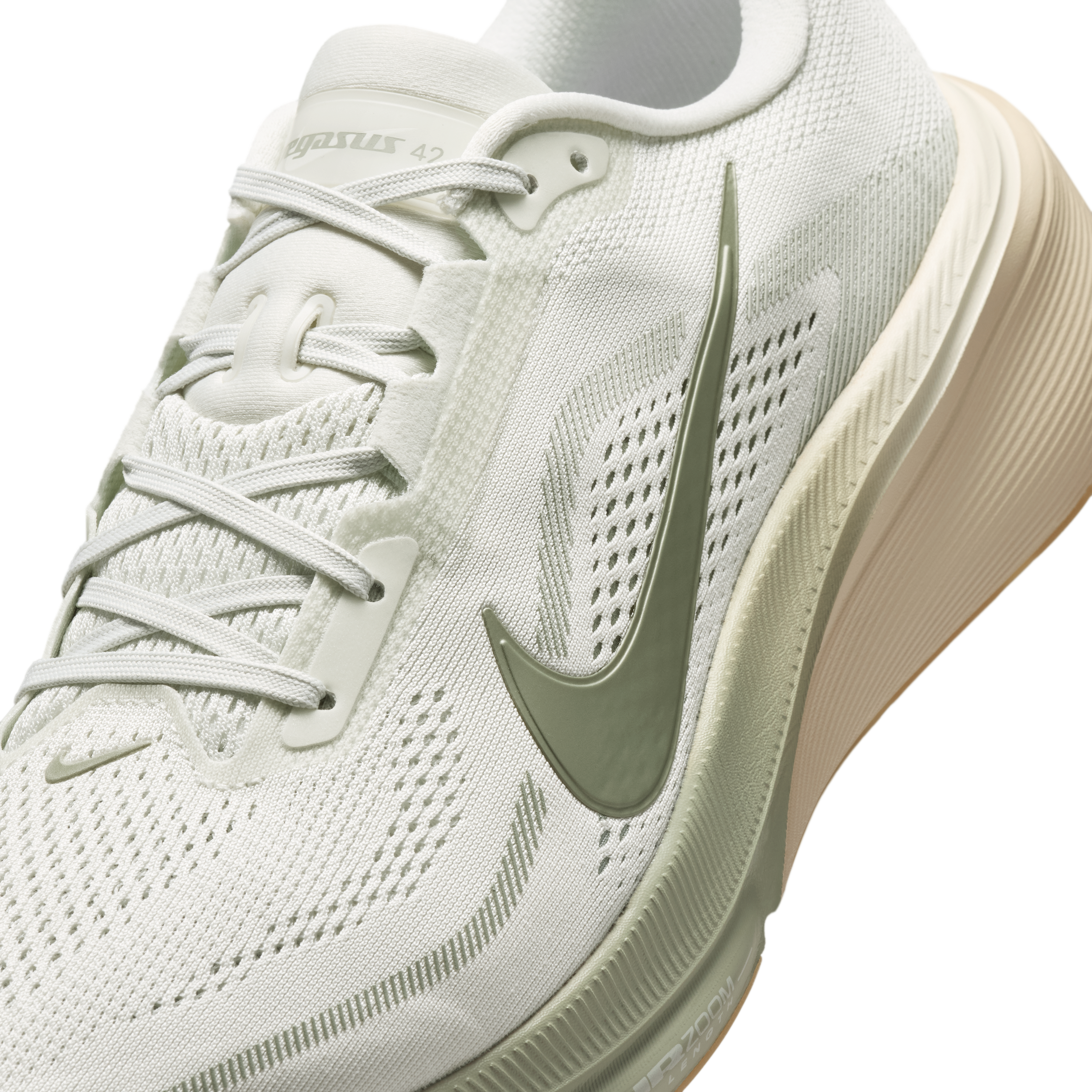 Nike Pegasus 42 Men's Road Running Shoes — Spruce Aura/Pale Ivory/Sanddrift/Jade Horizon — Regular