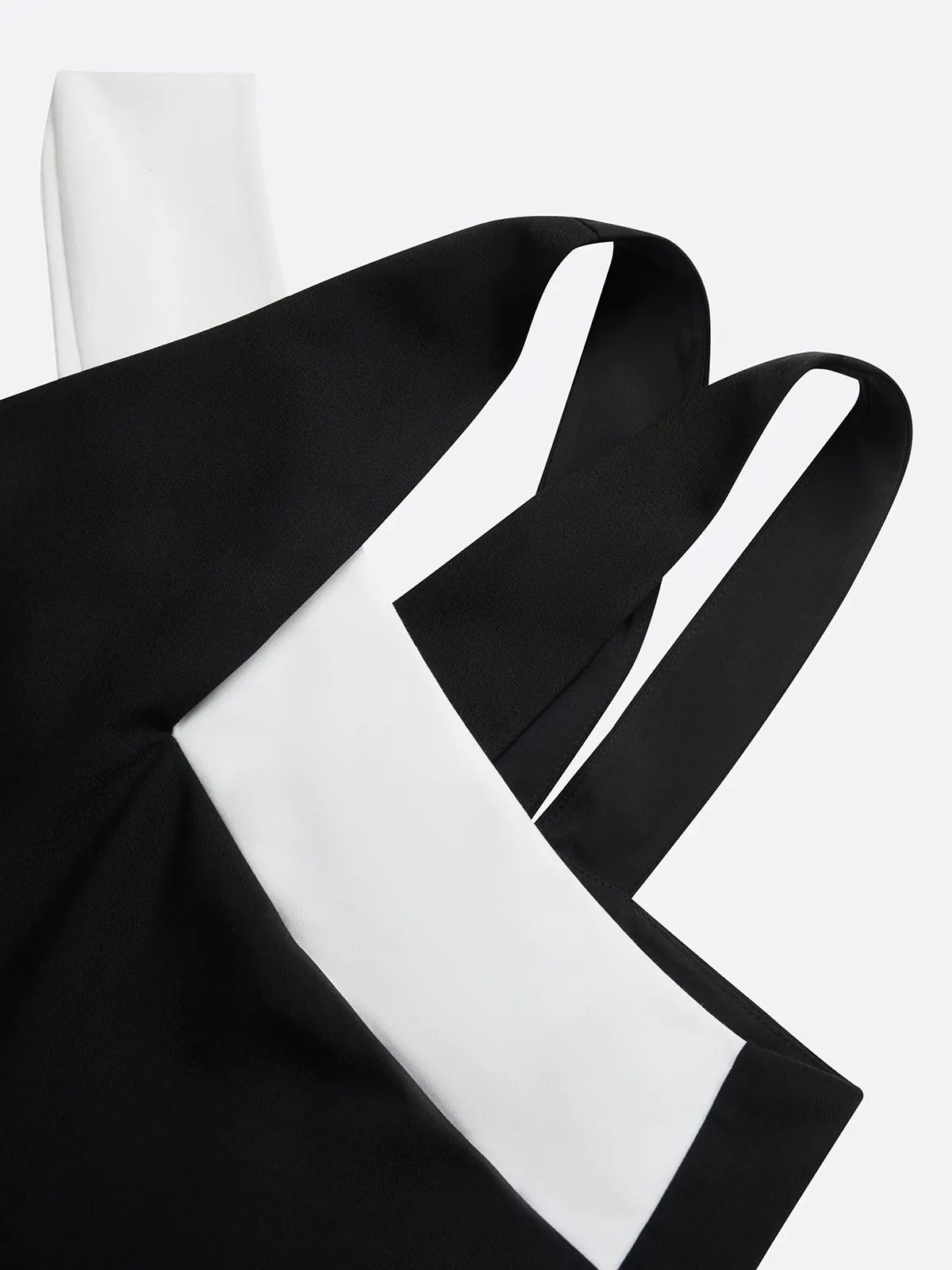 Women Black Cross Pocket Stitching Halter Sleeveless Dressy Jumpsuit