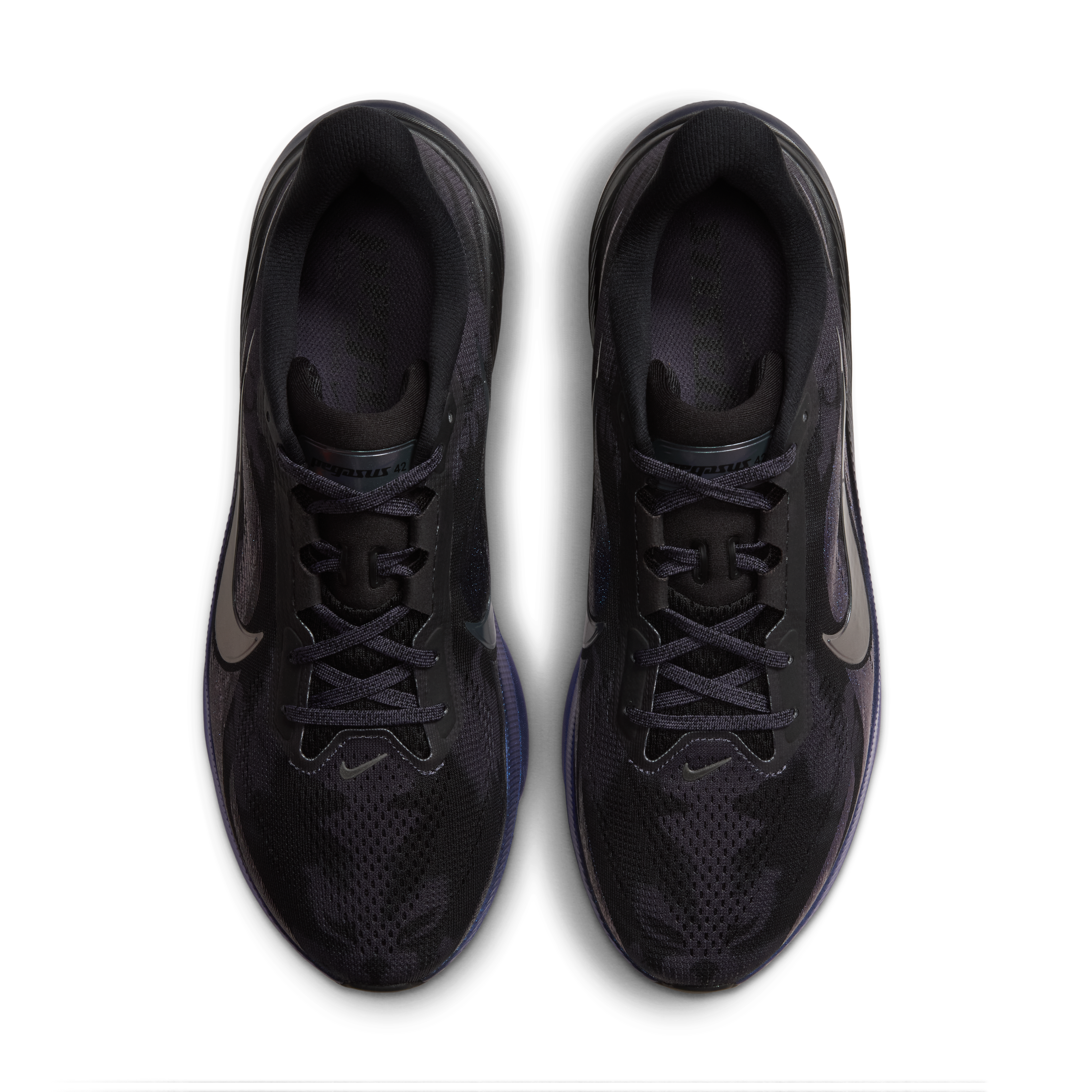Nike Pegasus 42 Men's Road Running Shoes — Gridiron/Black/Multi-Color — Regular