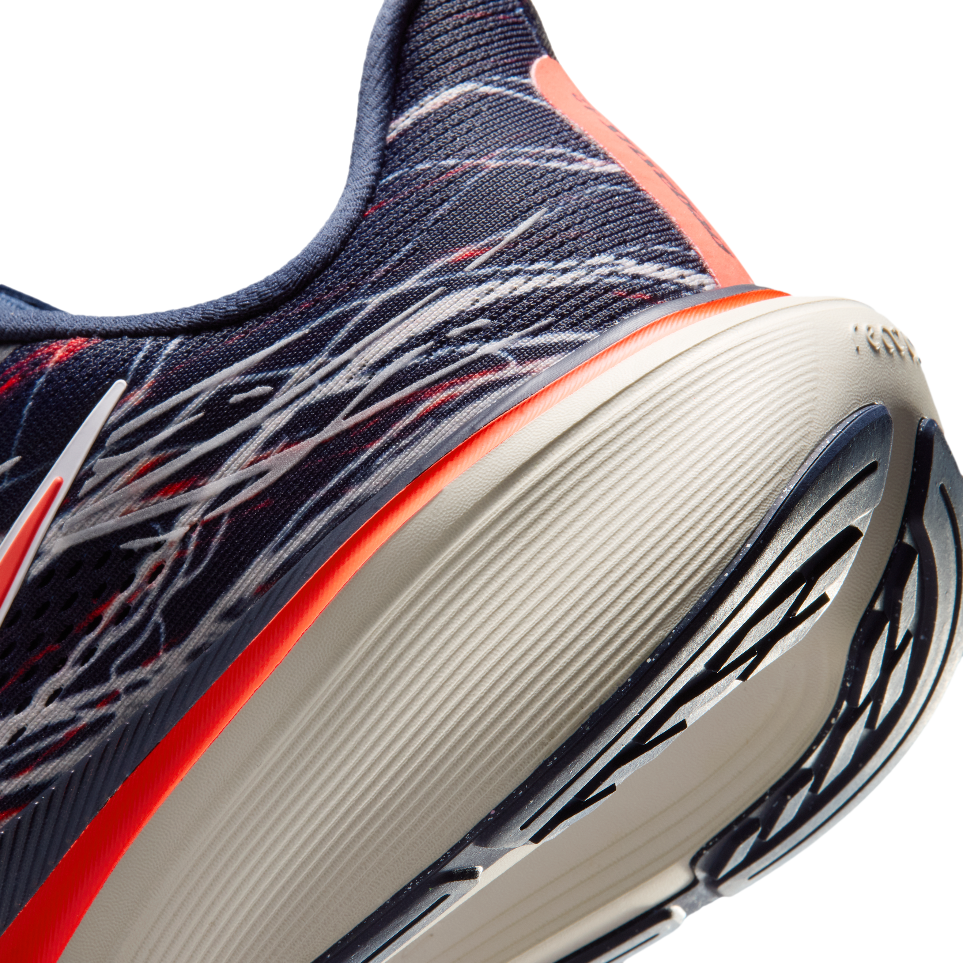Nike Pegasus 42 Men's Road Running Shoes — Obsidian/Light Bone/Bright Crimson/Dynamic Yellow — Regular