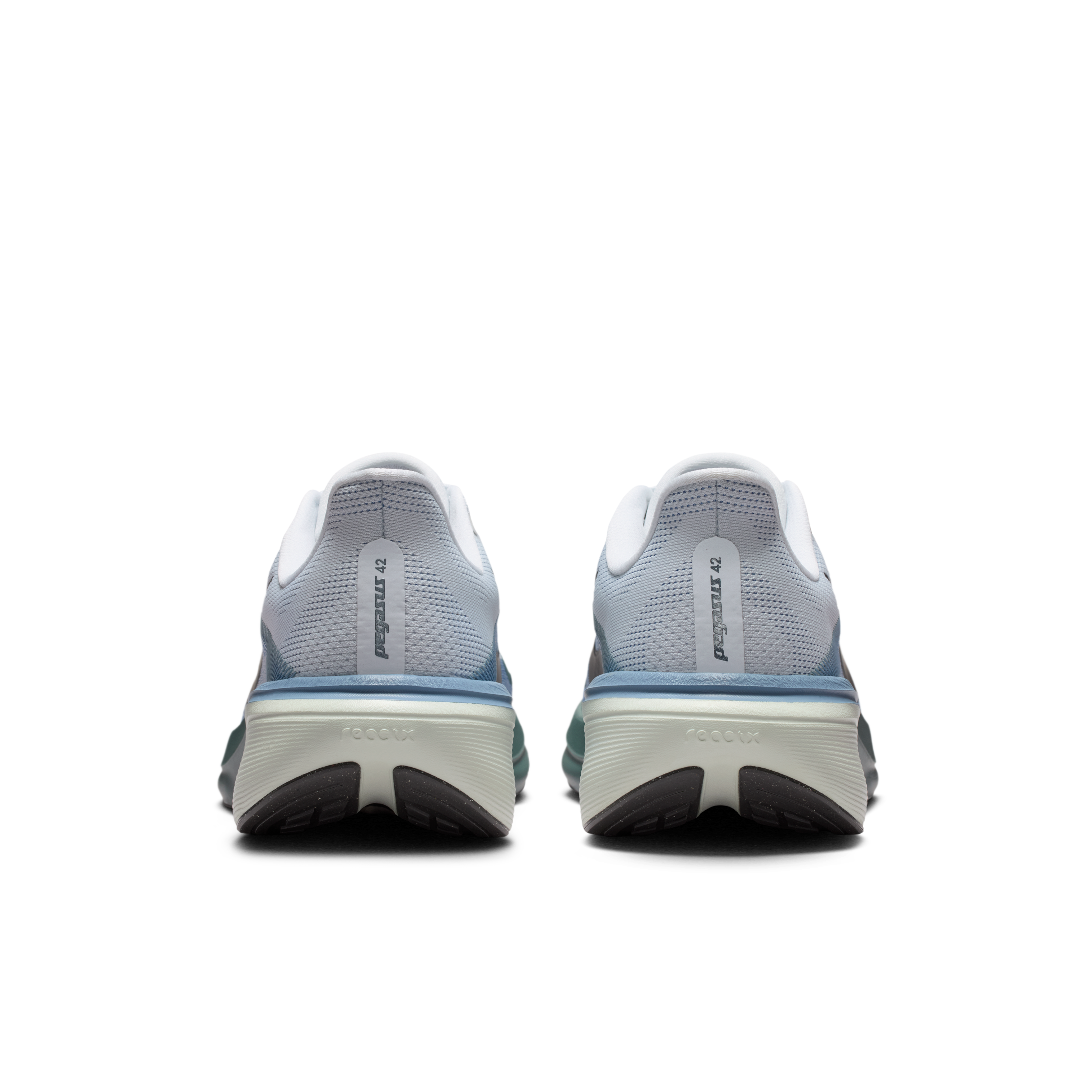Nike Pegasus 42 Men's Road Running Shoes — Pure Platinum/Work Blue/Mineral Slate/Dark Obsidian — Regular