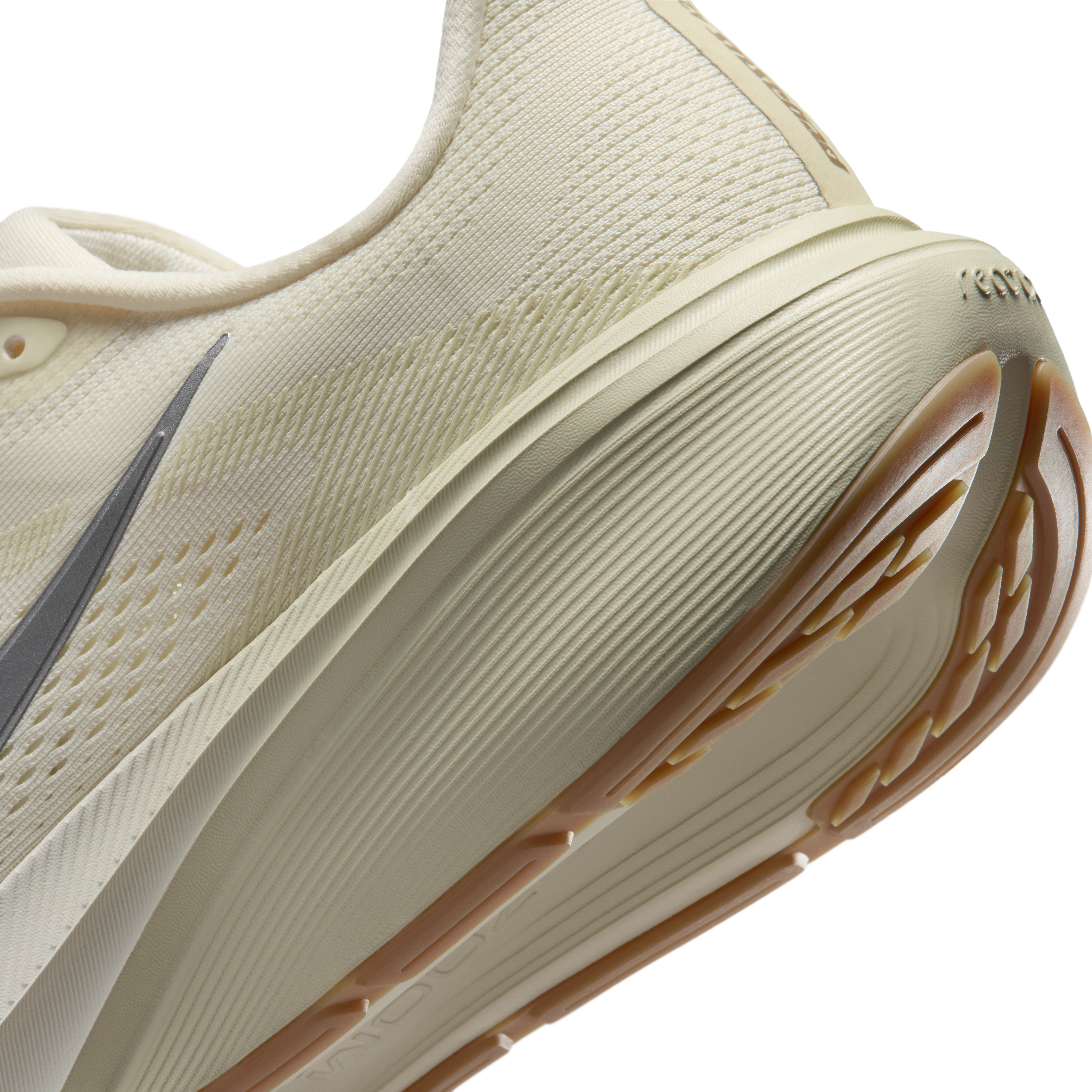 Nike Pegasus 42 Men's Road Running Shoes — Coconut Milk/Light Khaki/Gum Light Brown/Metallic Silver — Regular