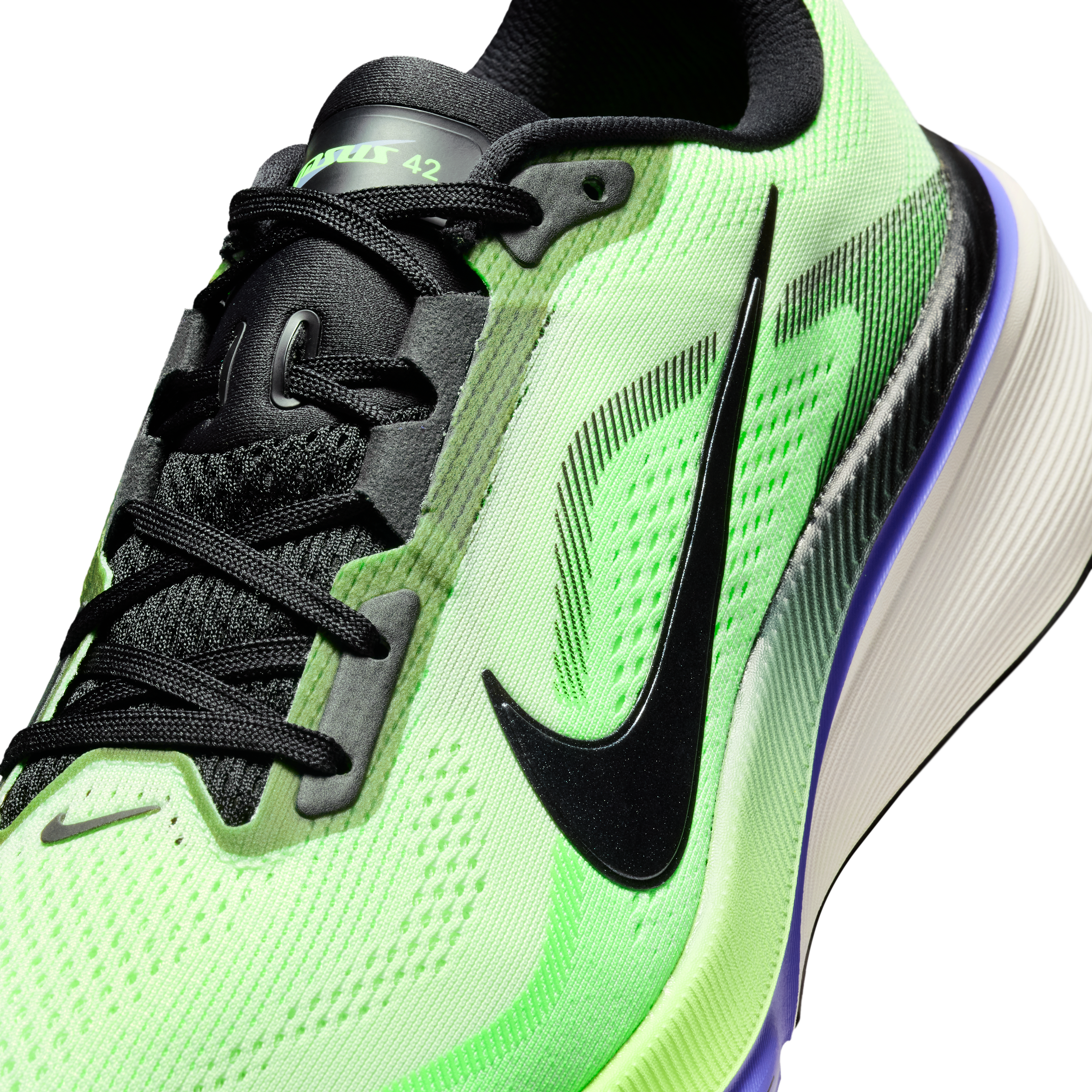 Nike Pegasus 42 Men's Road Running Shoes — Volt Tint/Sapphire/Lime Blast/Black Spruce — Regular