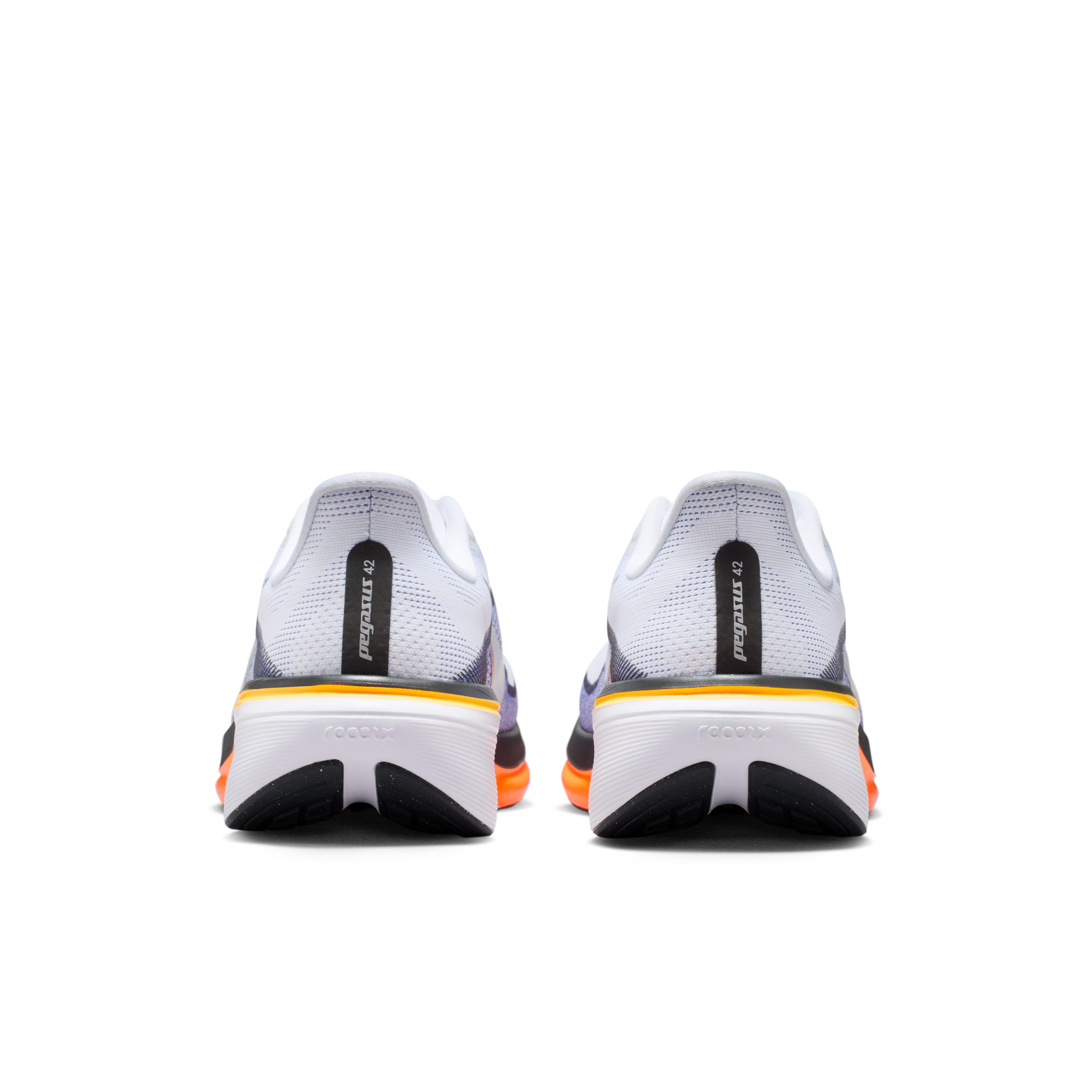 Nike Pegasus 42 Men's Road Running Shoes (Wide) — White/Lapis/Total Orange/Metallic Silver — Wide