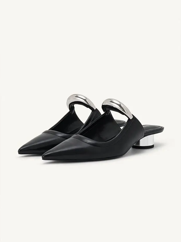 Pu Plain Urban Shallow Shoes - Black