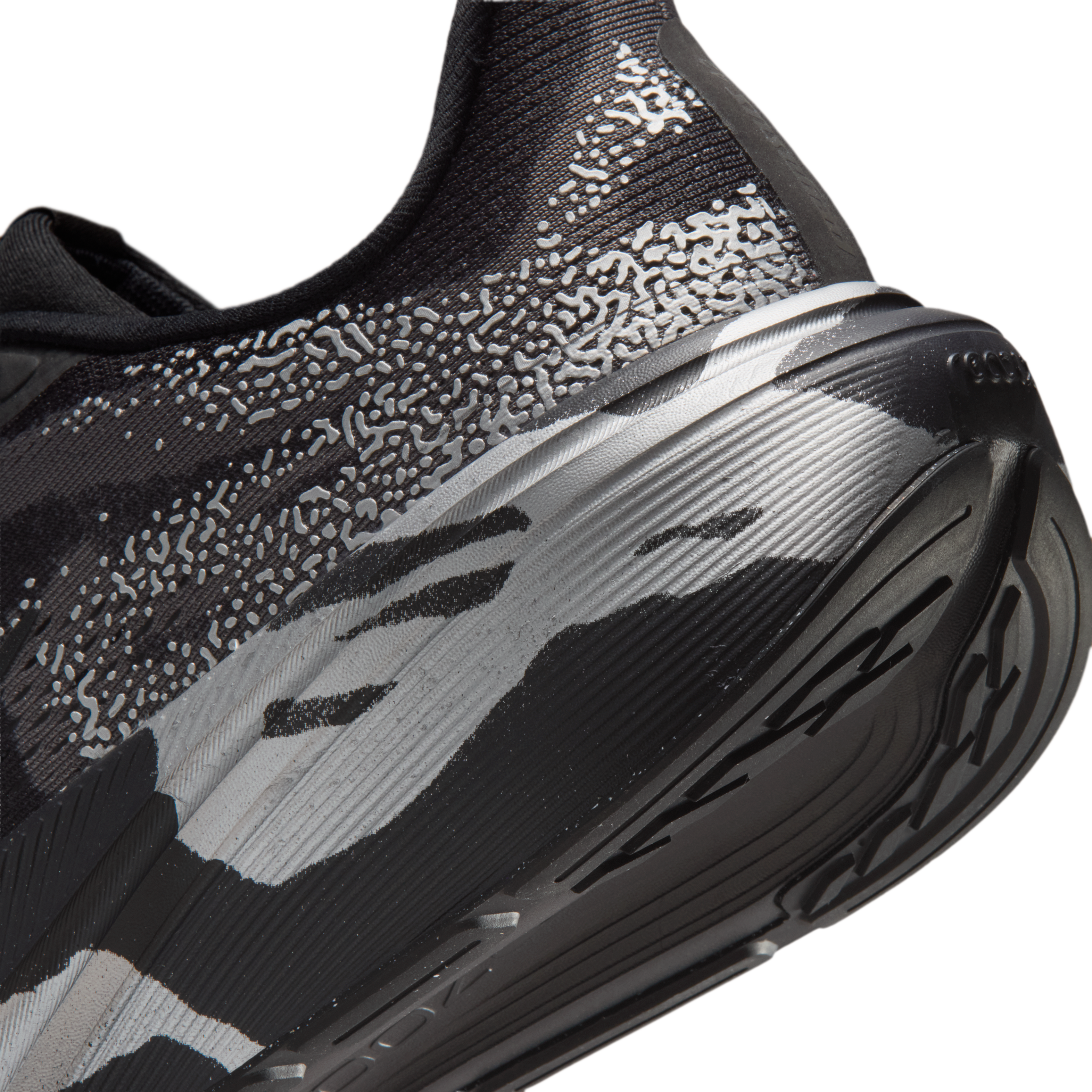 Nike Pegasus 42 Men's Road Running Shoes — Black/Medium Ash/Metallic Silver/Black — Regular
