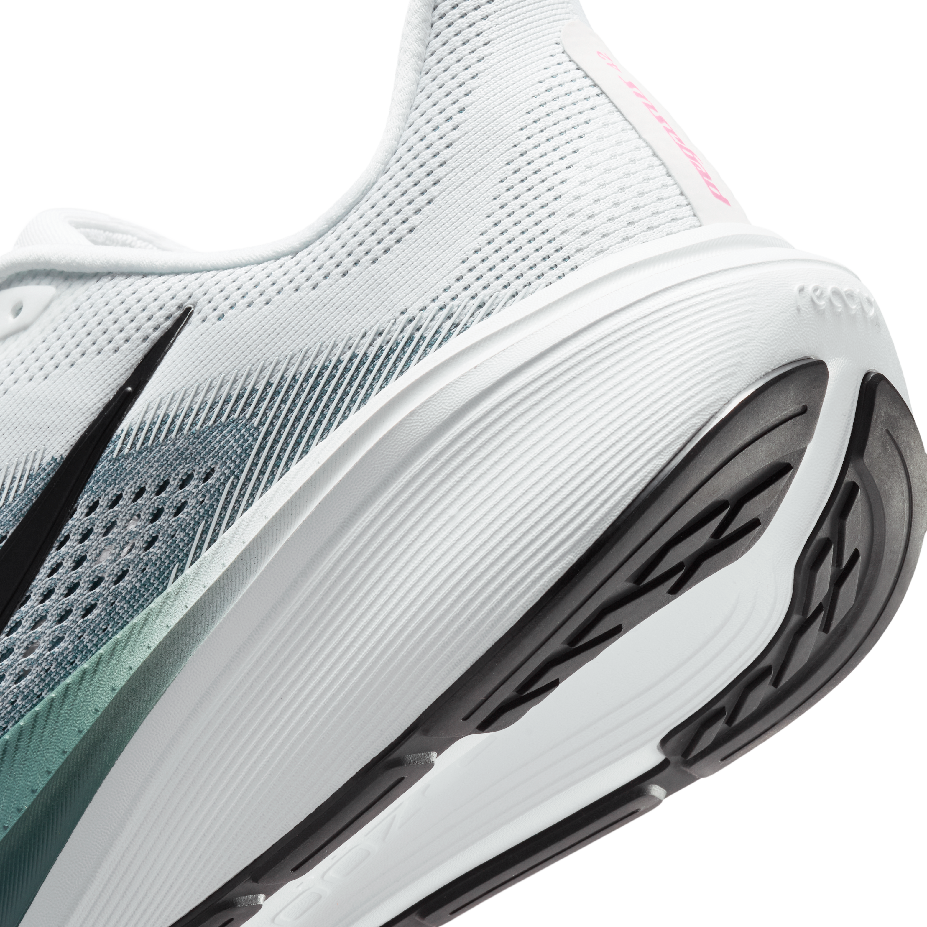 Nike Pegasus 42 Men's Road Running Shoes — White/Mineral Slate/Hyper Pink/Black — Regular