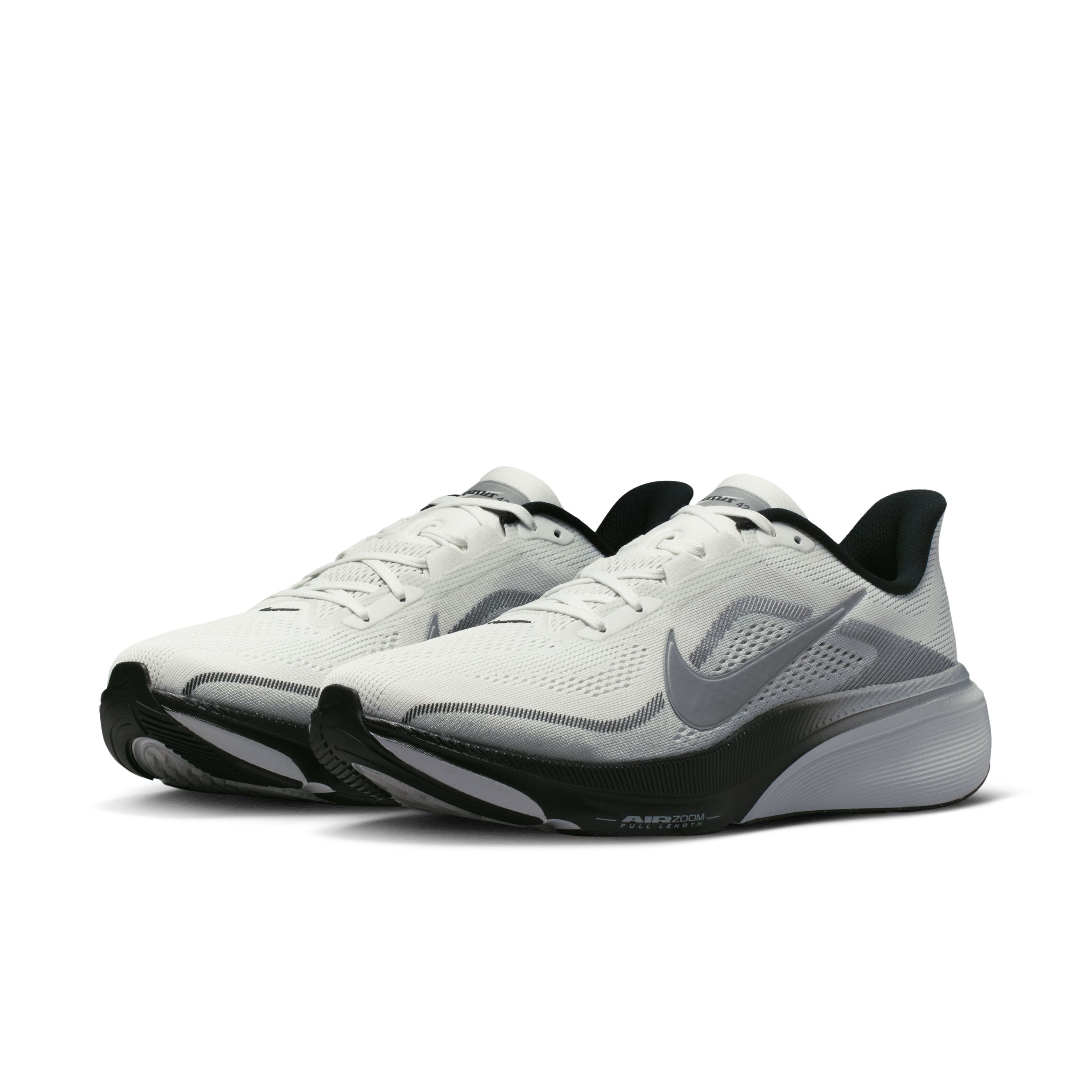 Nike Pegasus 42 Men's Road Running Shoes — Summit White/Photon Dust/Black/Metallic Silver — Regular