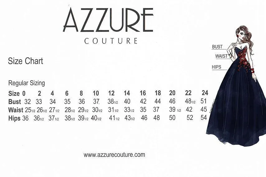 Evening Gown by AZZURE COUTURE FM1069