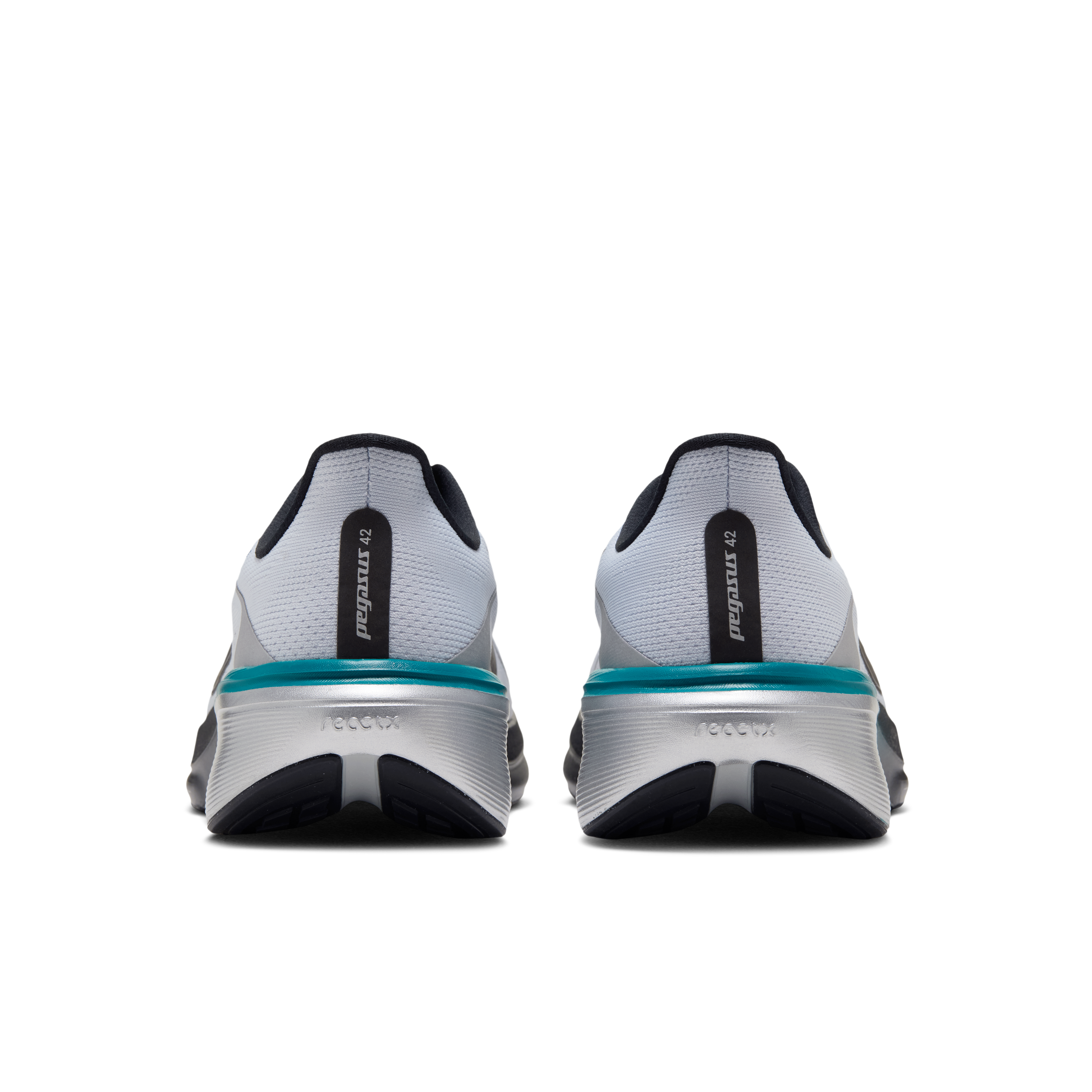 Nike Pegasus 42  Men's Road Running Shoes — Football Grey/Bright Spruce/Metallic Silver/Black — Regular