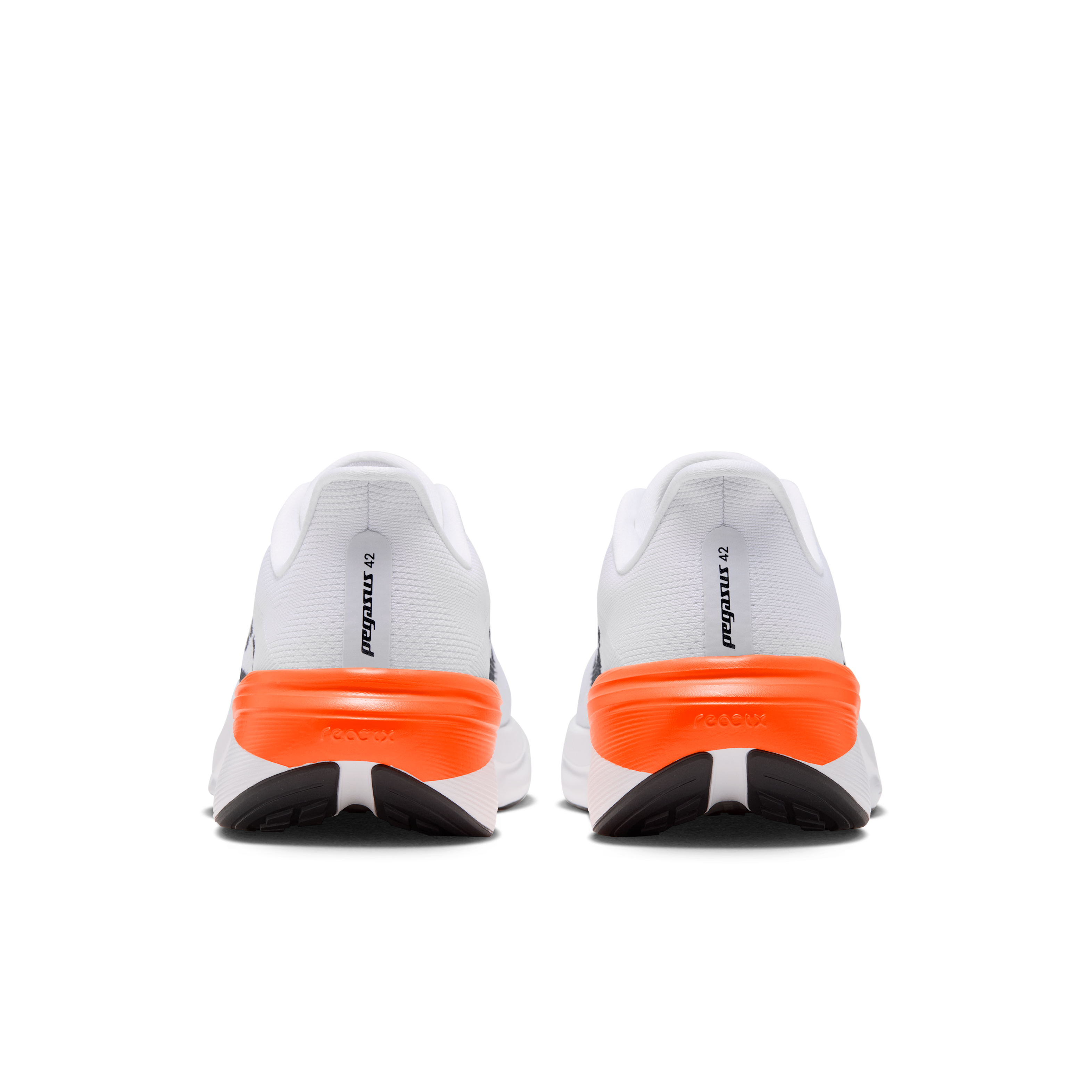 Nike Pegasus 42 Men's Road Running Shoes — White/White/Total Orange/Black — Regular