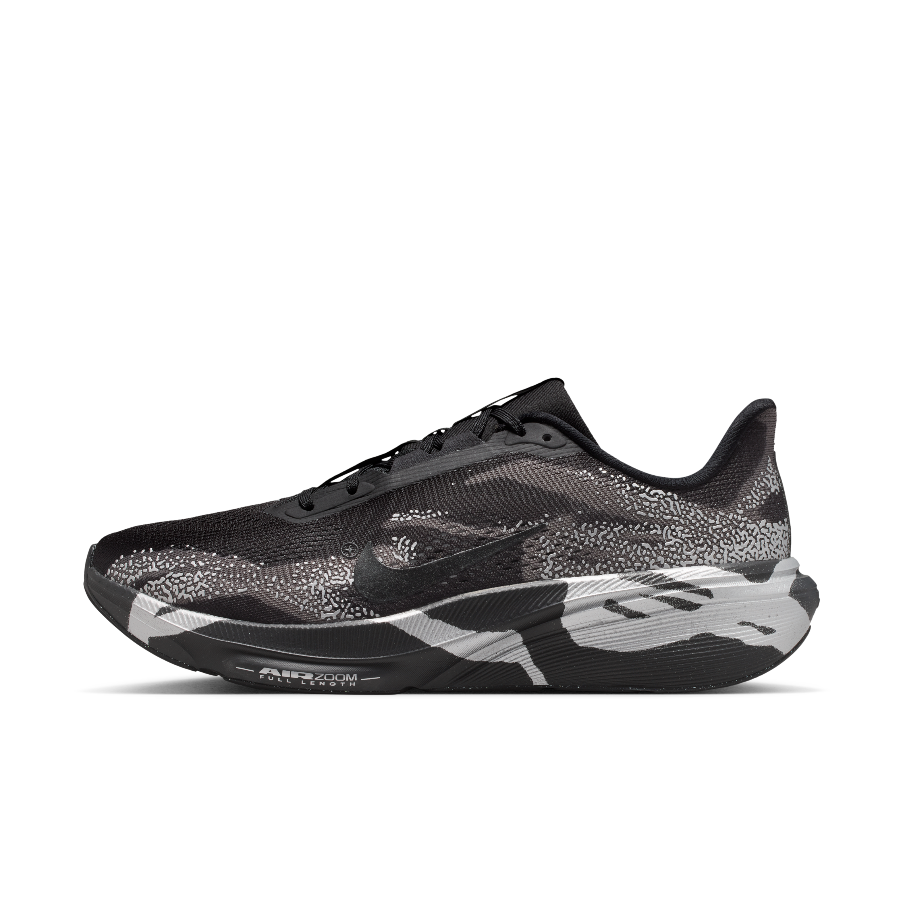 Nike Pegasus 42 Men's Road Running Shoes — Black/Medium Ash/Metallic Silver/Black — Regular