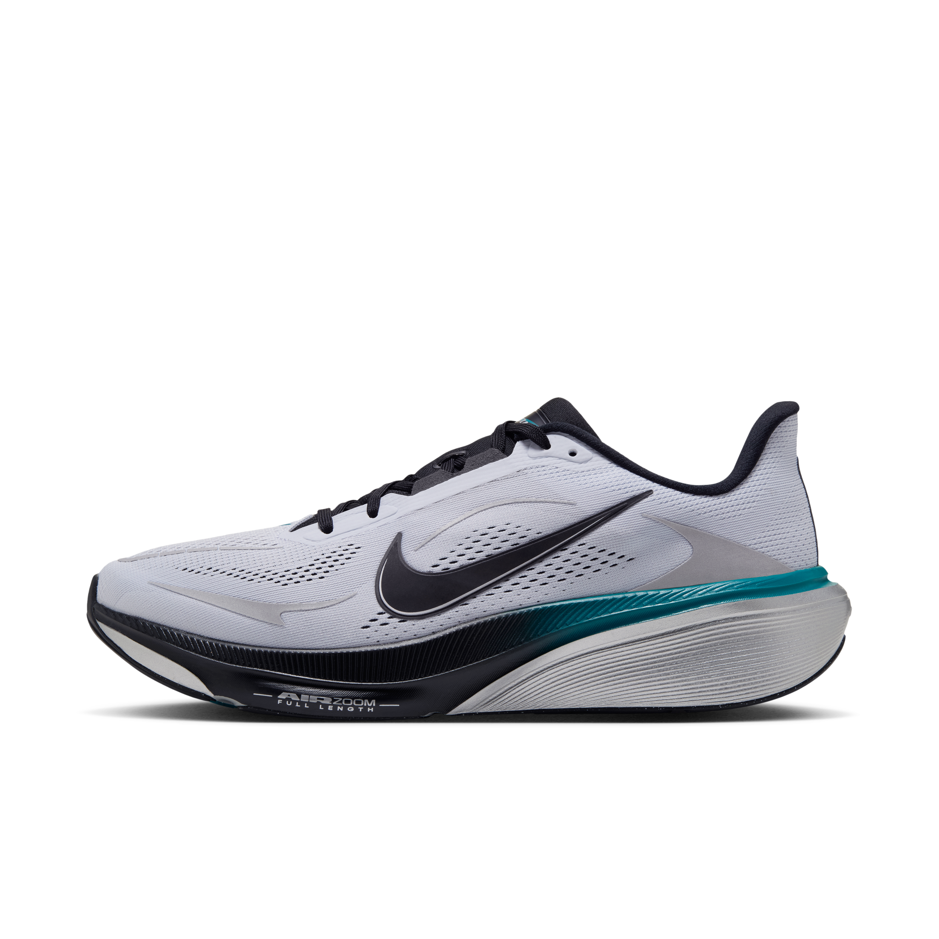 Nike Pegasus 42  Men's Road Running Shoes — Football Grey/Bright Spruce/Metallic Silver/Black — Regular