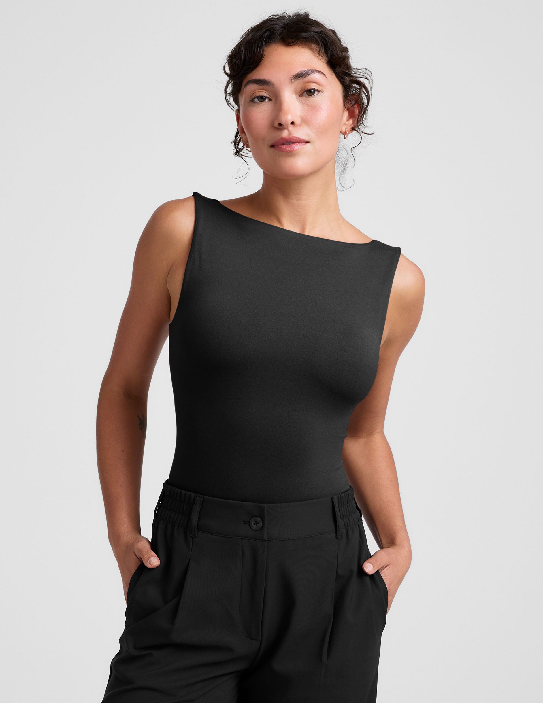 Eclipse Open Back Tank - Black