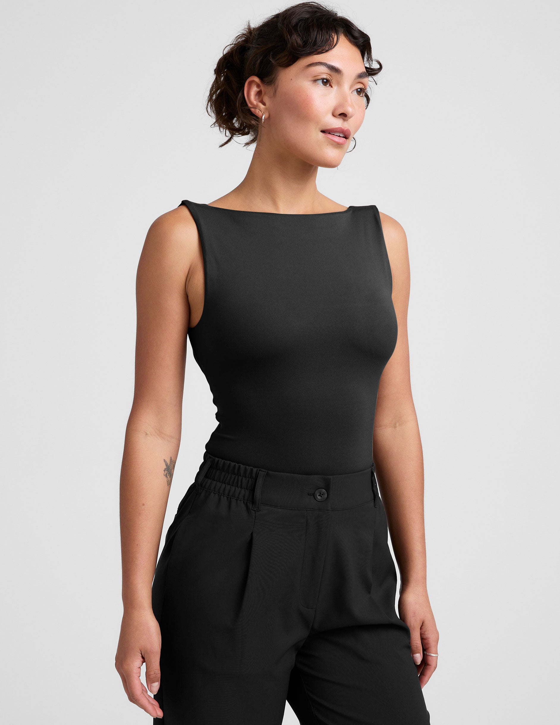 Eclipse Open Back Tank - Black
