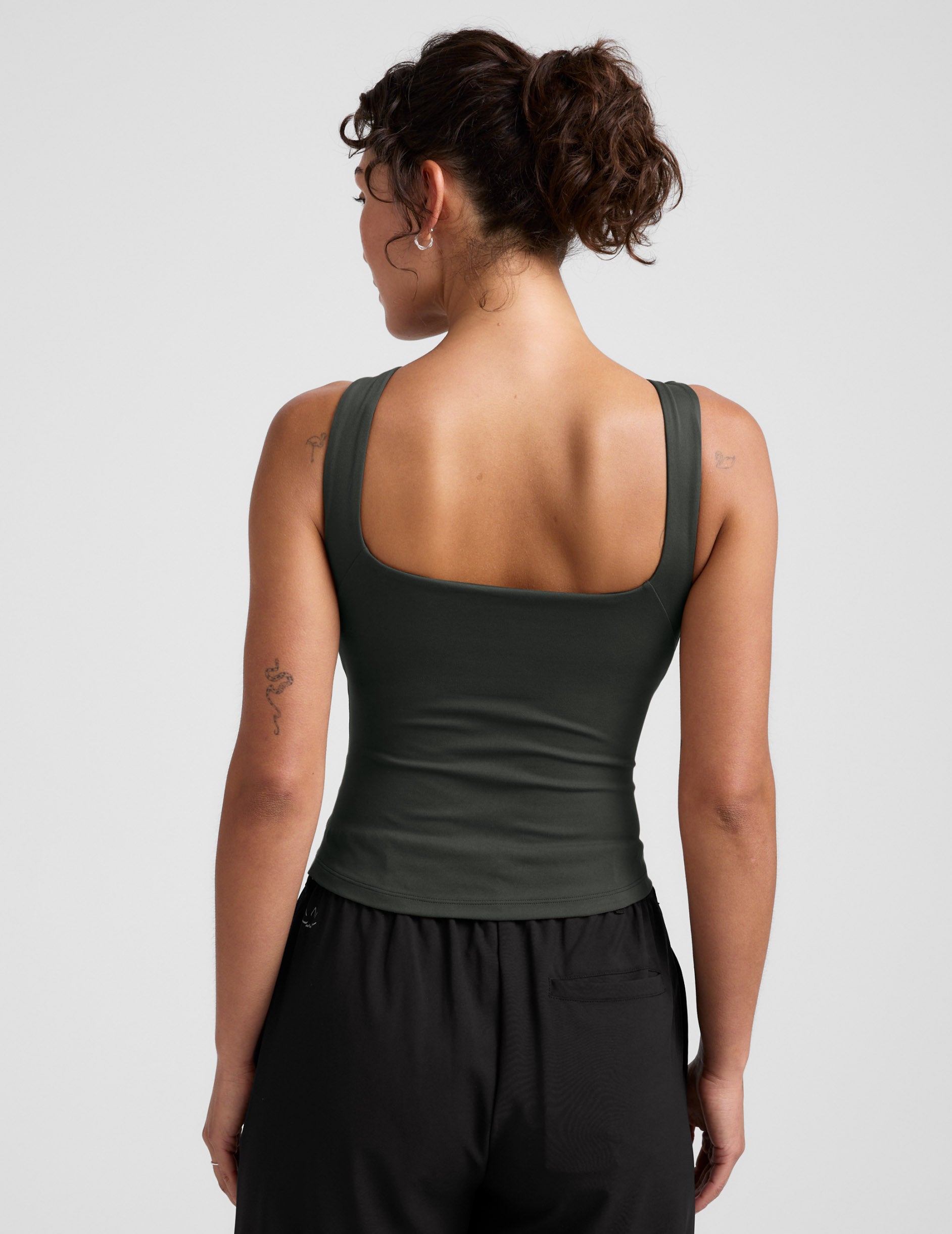 Eclipse Open Back Tank - Slate Green