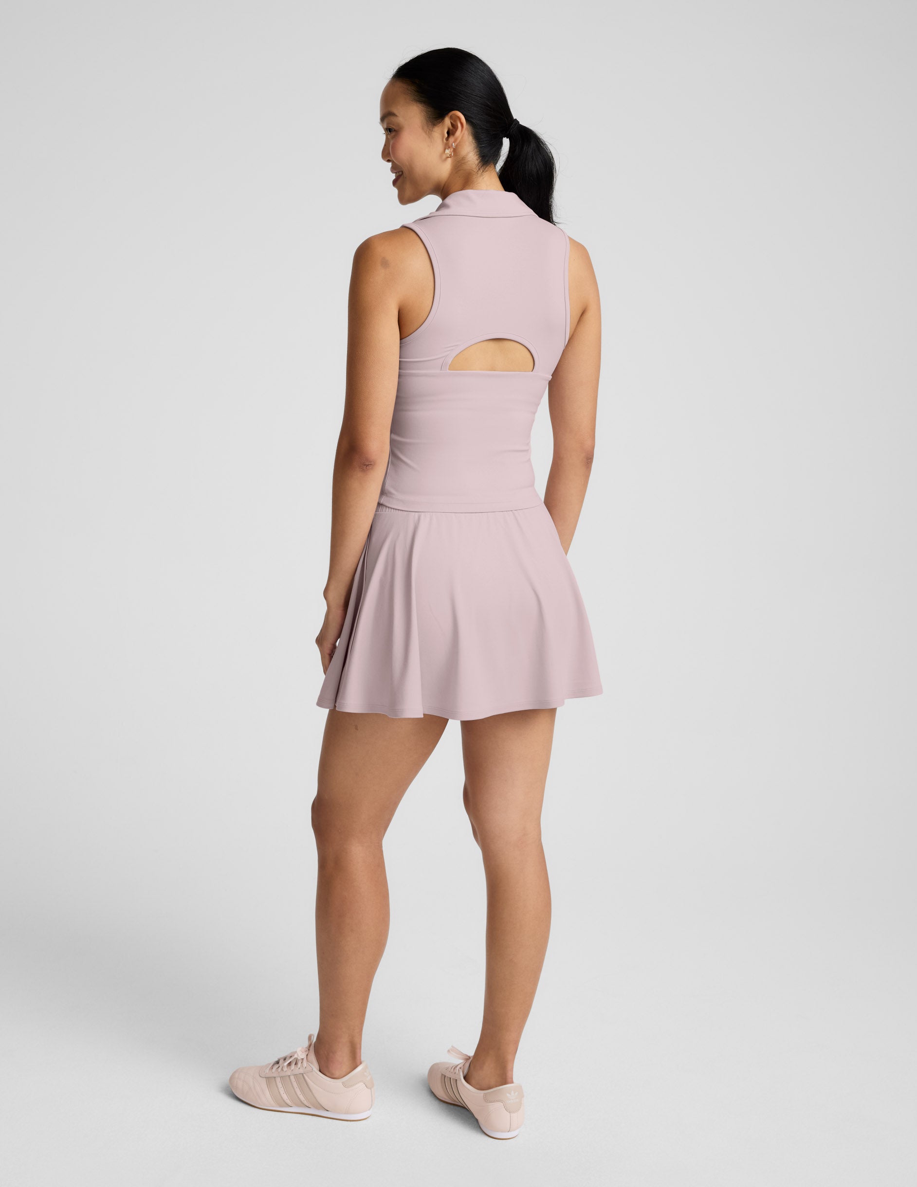 Sport Active Polo Tank - Blush Blooms