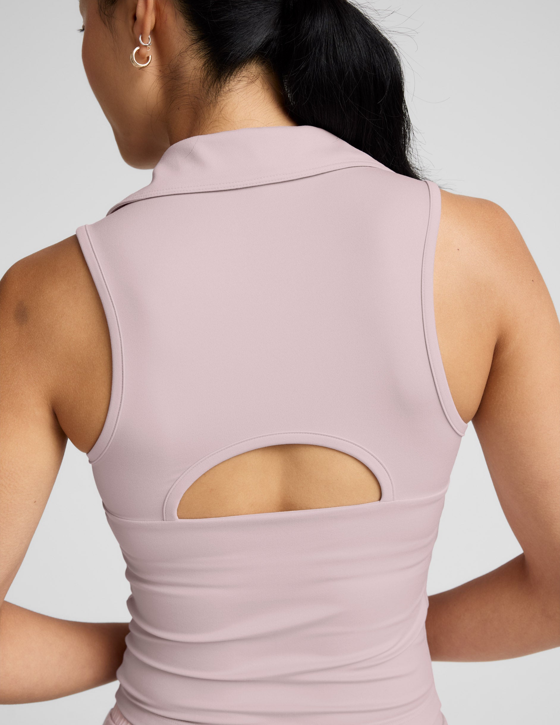 Sport Active Polo Tank - Blush Blooms