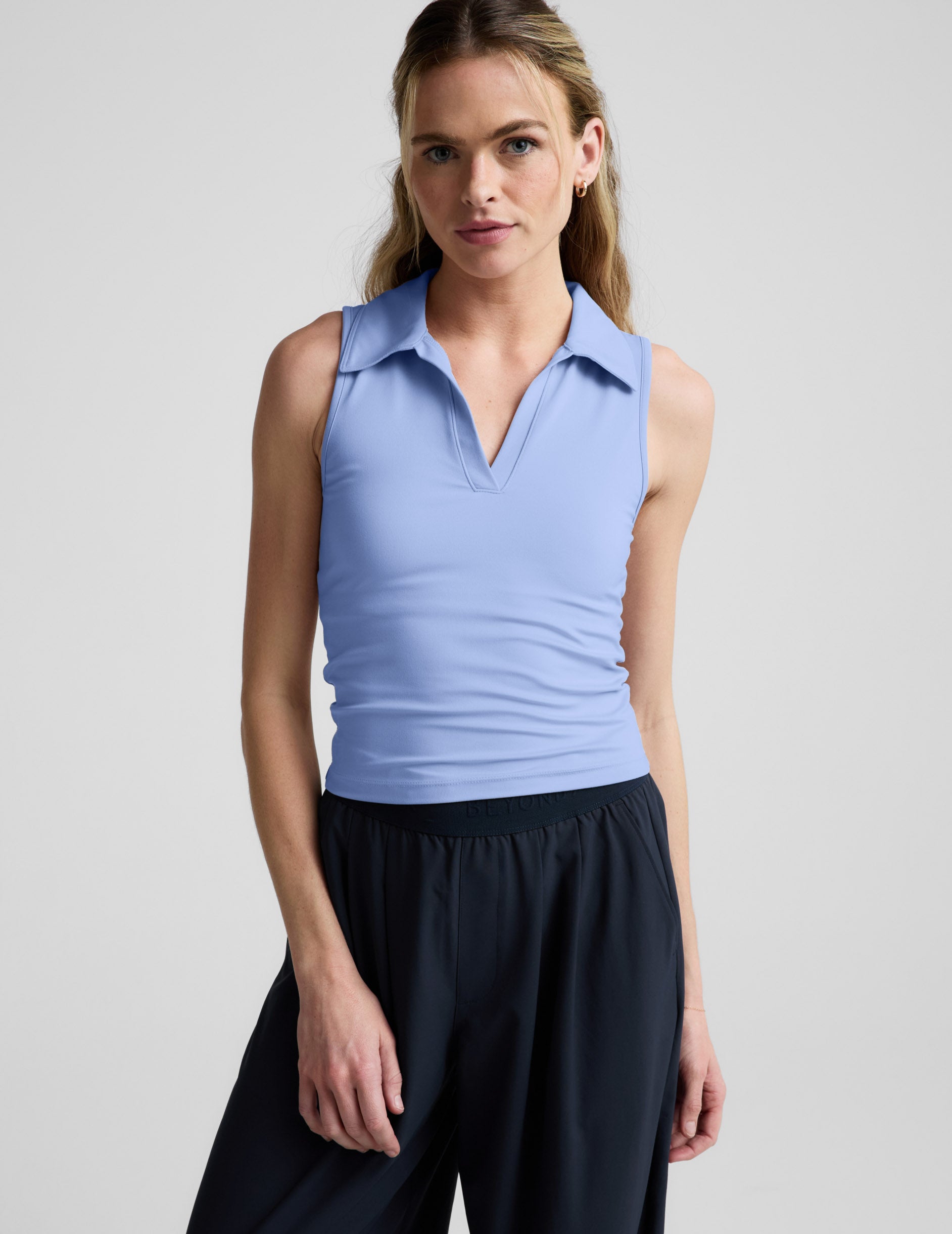 Sport Active Polo Tank - Pastel Periwinkle