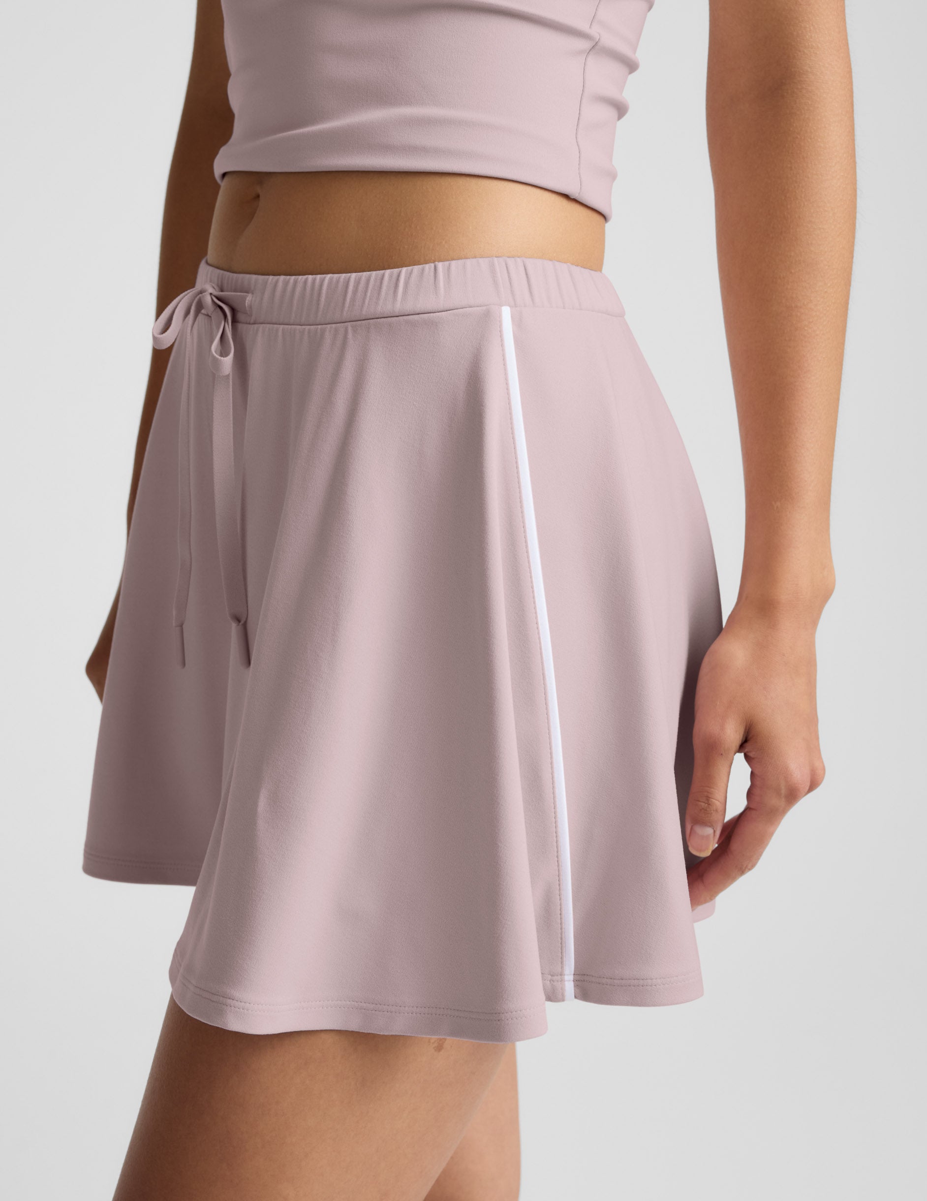Sport Active Drawcord Mini Skirt - Blush Blooms