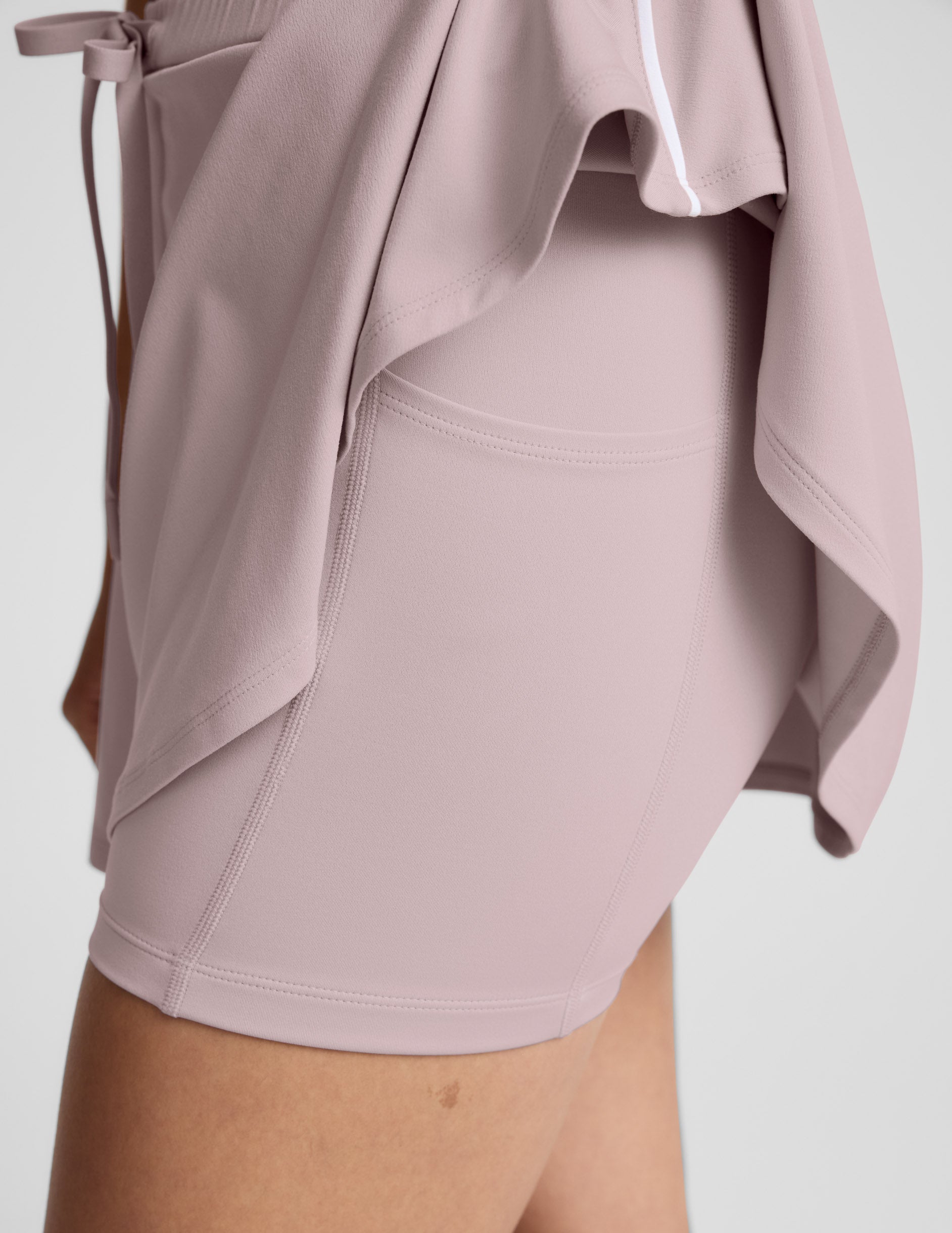 Sport Active Drawcord Mini Skirt - Blush Blooms