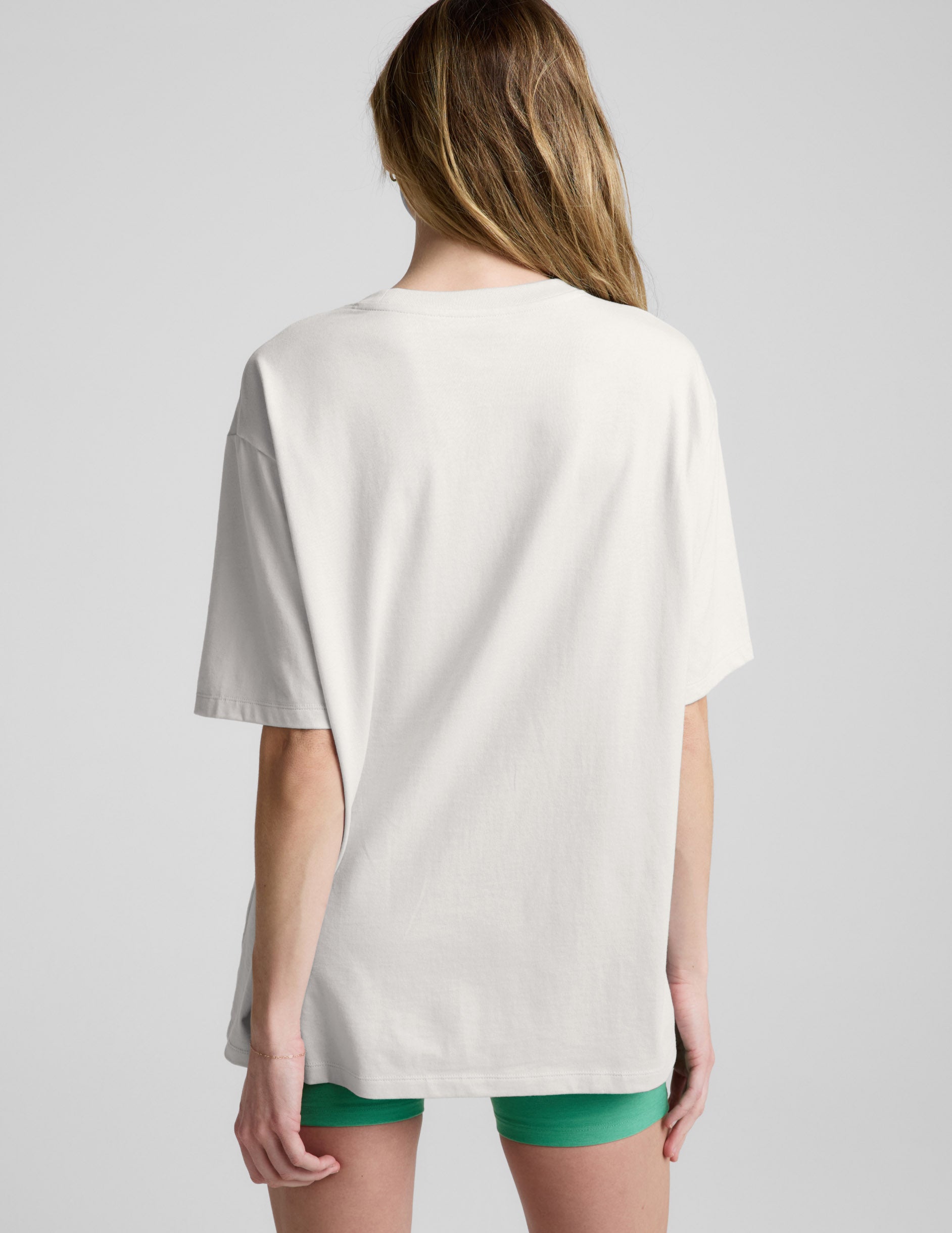 SoftKnit Better Than Ever Oversized Cotton Tee - Crisp White